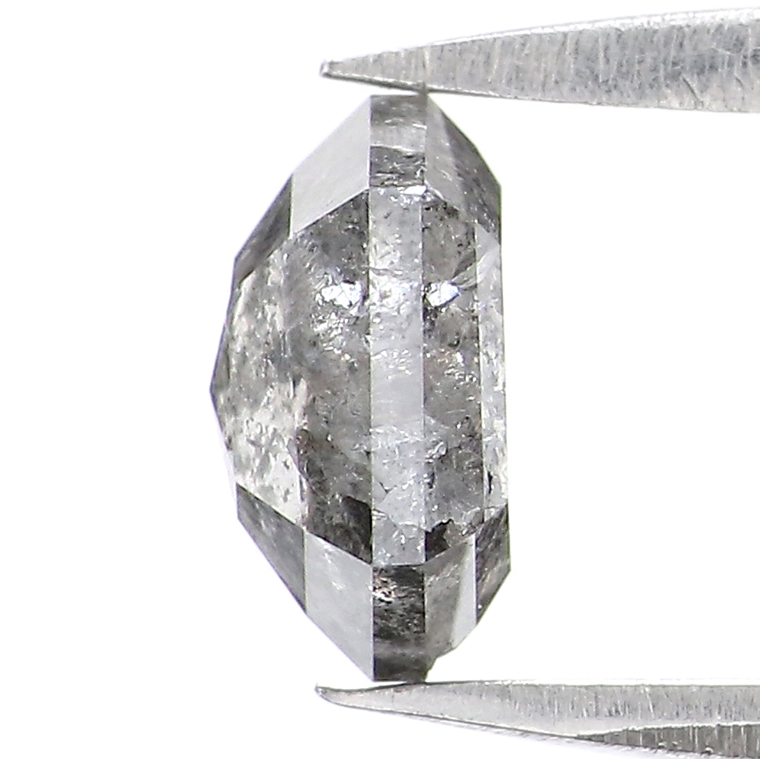 1.14 CT Natural Loose Hexagon Diamond Salt And Pepper Hexagon Diamond 6.75 MM Natural Loose Diamond Hexagon Cut Diamond Hexagon Shape LQ2984