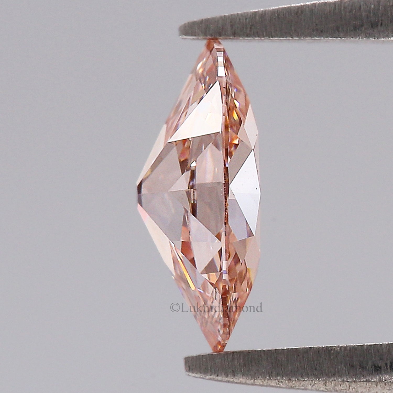 1.05 CT IGI Certified Oval Old European Cut Diamond Fancy Vivid Pink Color VS1 Clarity Diamond Lab Grown Diamond Lab Created Diamond L3585