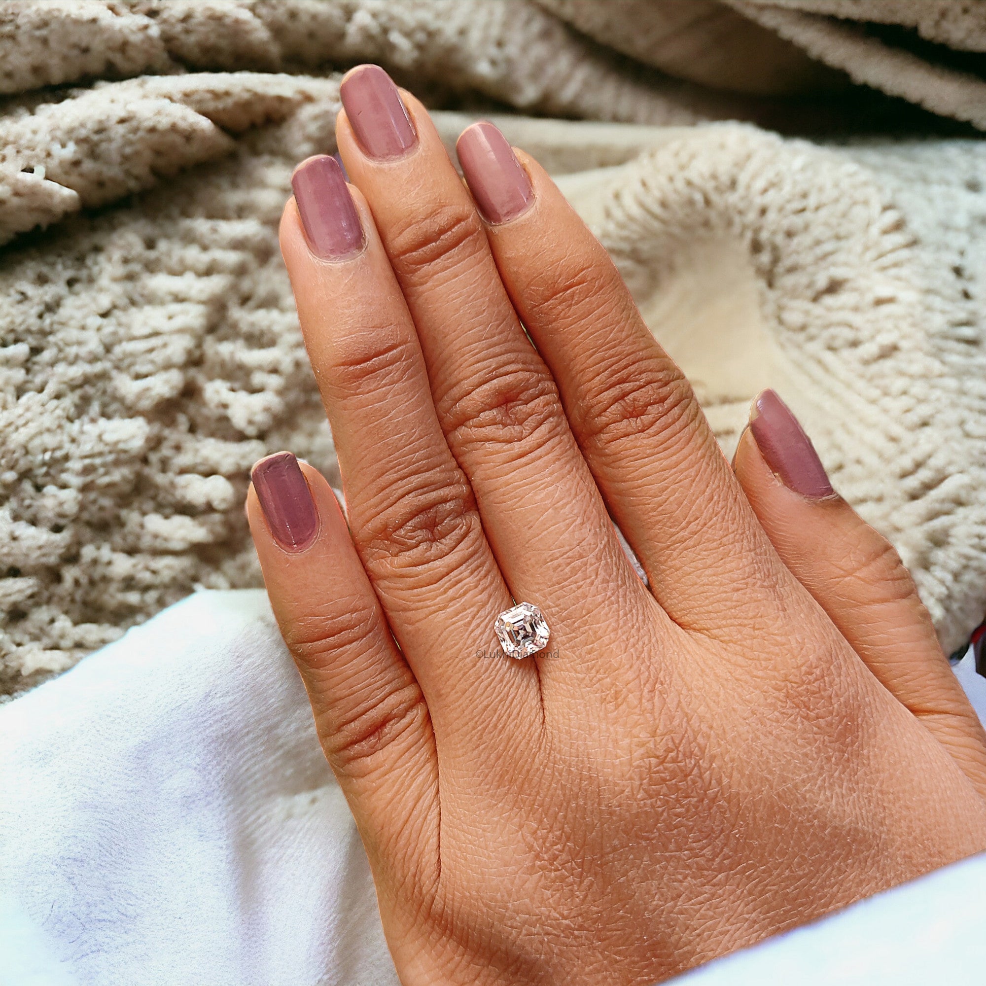 Asscher Brilliant Cut Loose White Moissanite Stone 5,6,7,8,9 MM Vintage Antique Handcrafted Eye Clean Moissanite Engagement Gift Ring Q124