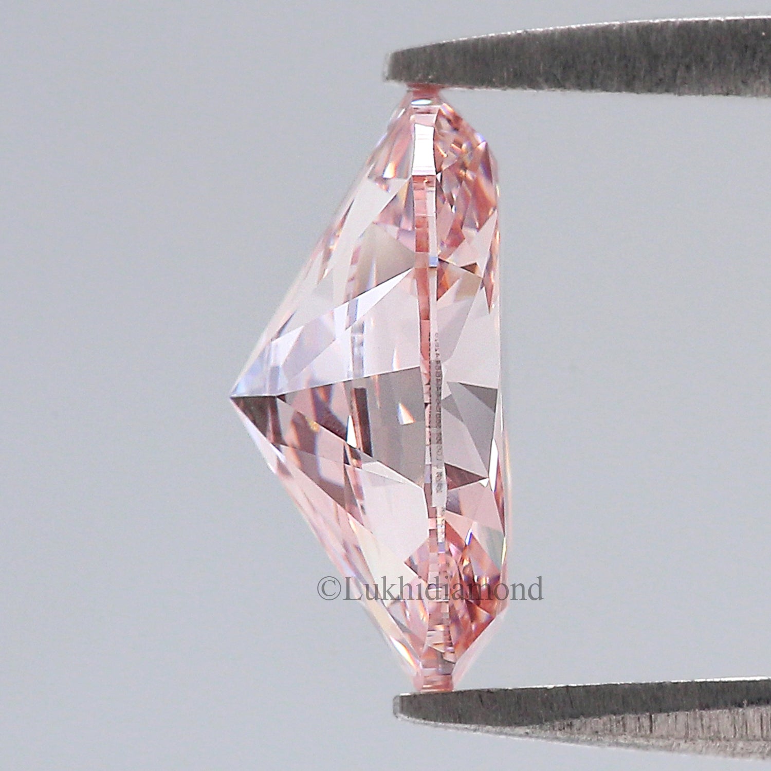 2.26 CT IGI Certified Oval Brilliant Cut Diamond Fancy Intense Pink Color VS1 Clarity Diamond Lab Grown Diamond Lab Created Diamond L3289