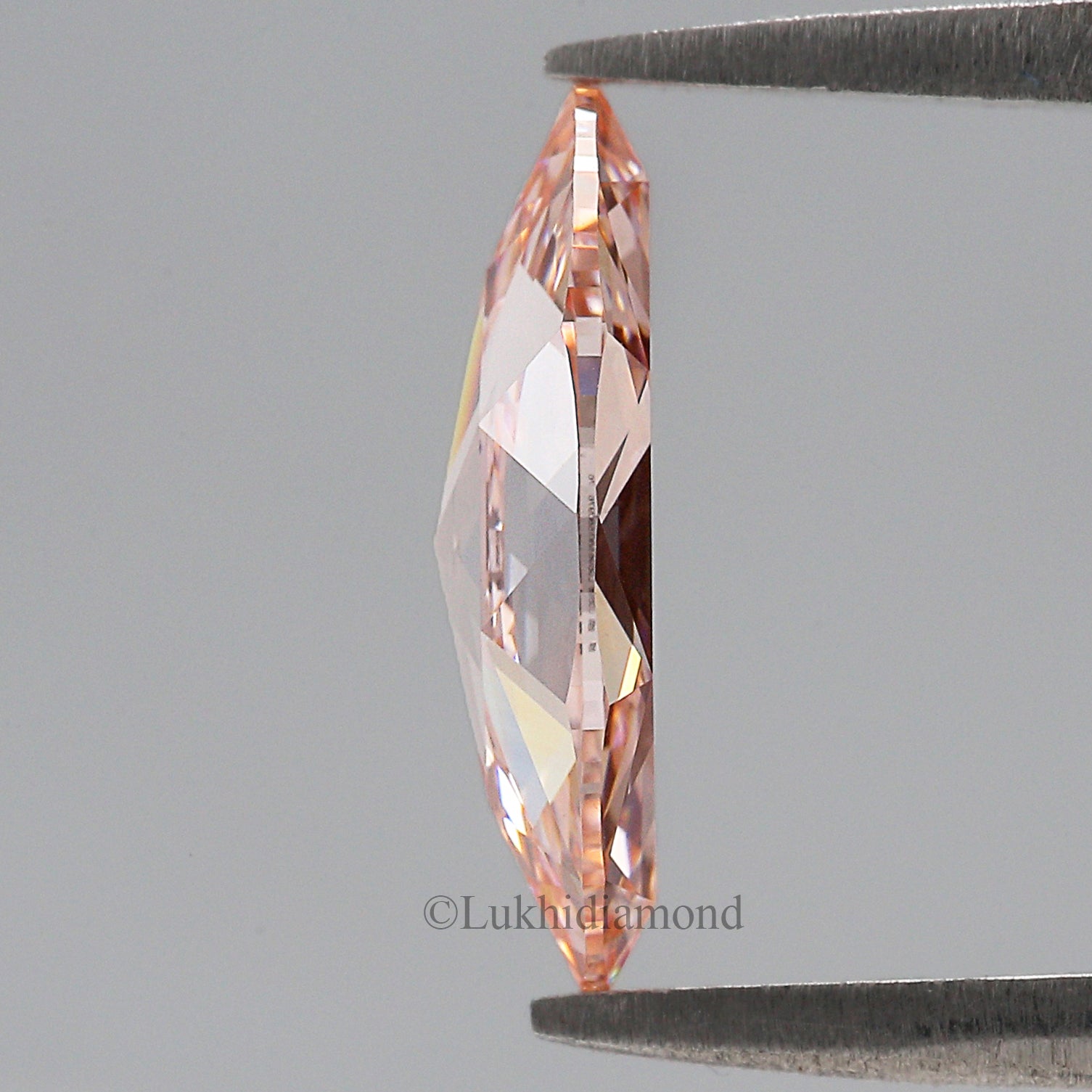 1.59 CT IGI Certified Marquise Rose Cut Fancy Intense Pink Color Diamond VS1 Clarity Diamond Lab Grown CVD Diamond Lab Created Diamond L3327