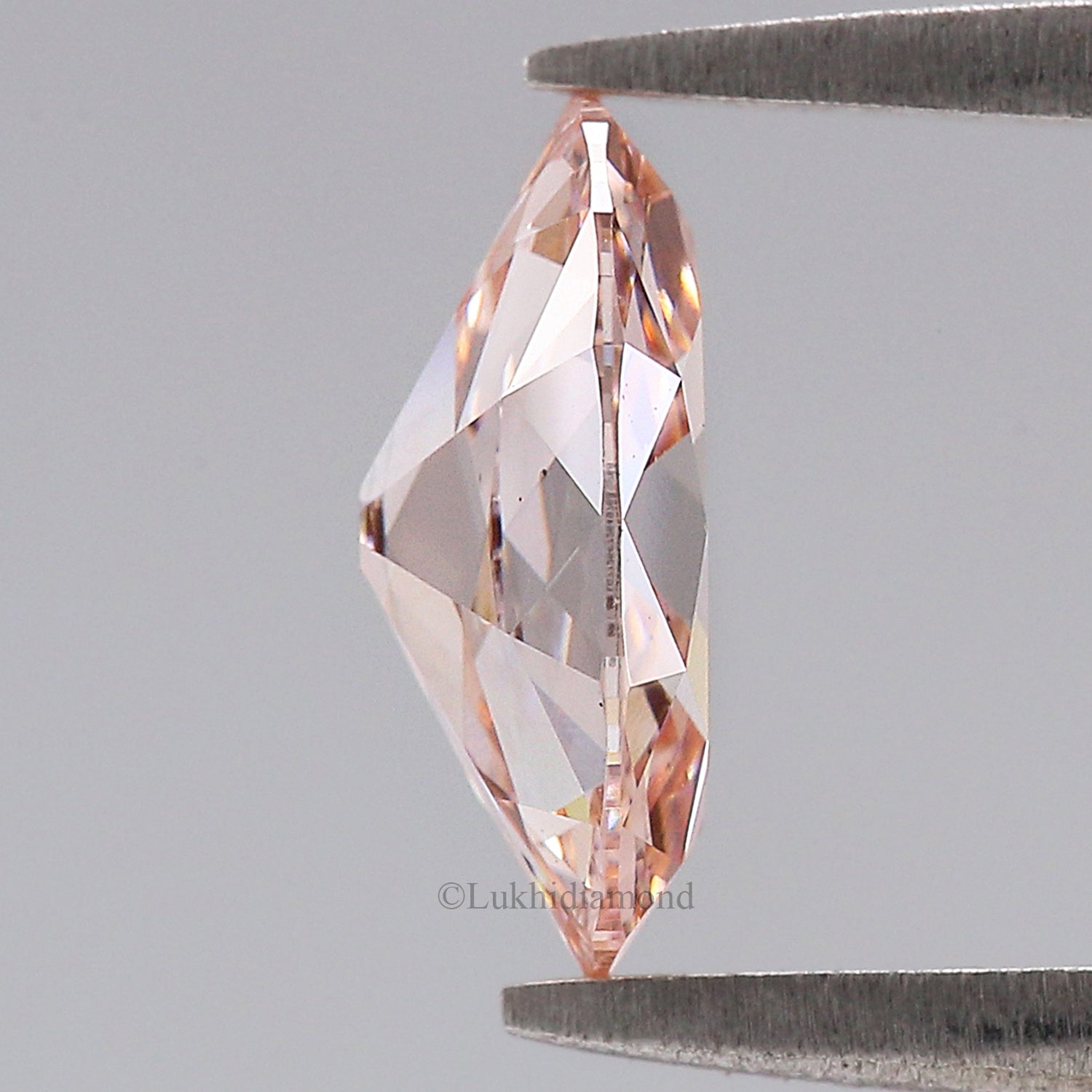 1.57 CT IGI Certified Oval Old European Cut Diamond Fancy Vivid Pink Color VS1 Clarity Diamond Lab Grown Diamond Lab Created Diamond L3575