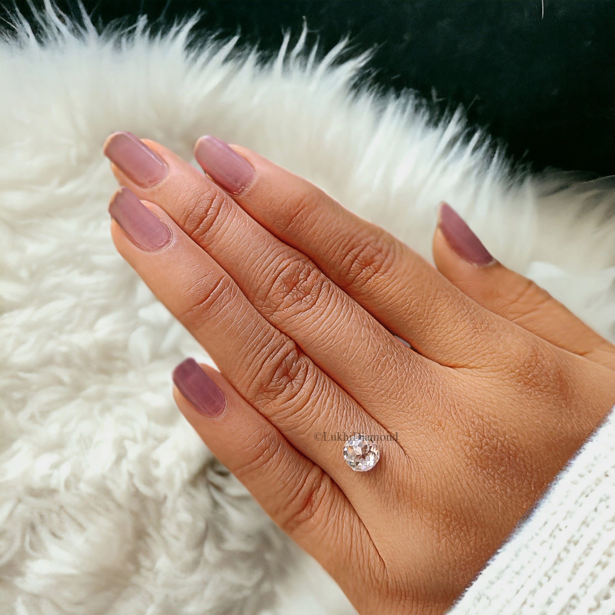 Round Rose Cut Loose White Moissanite Stone 6.5,7,8,9,10,11,12 MM Vintage Antique Handcrafted Eye Clean Moissanite Engagement Gift Ring Q147