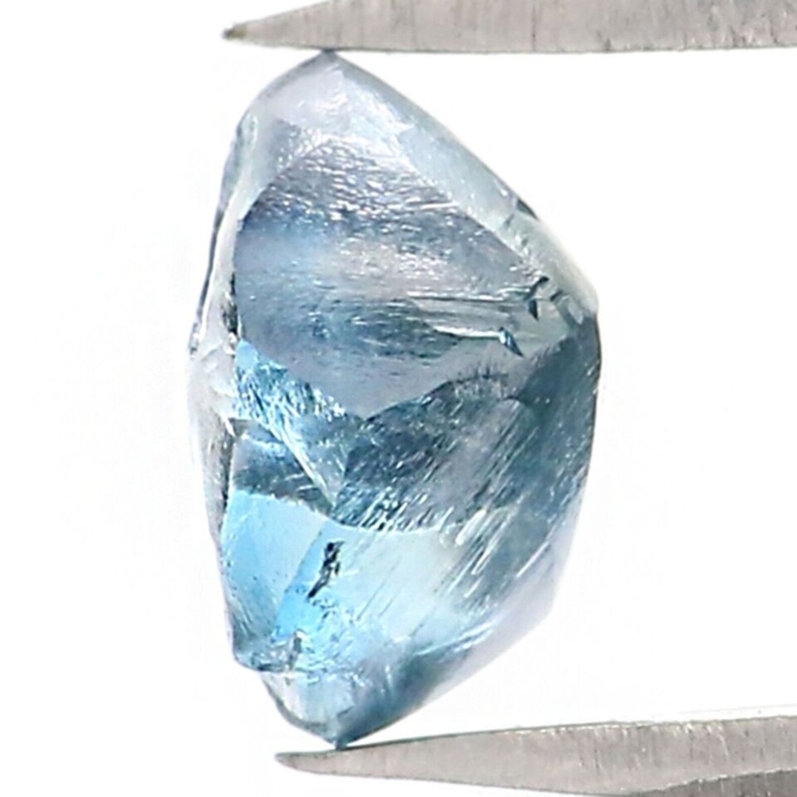 0.85 CT Natural Loose Rough Shape Diamond Blue Color Rough Cut Diamond 5.45 MM Natural Loose Diamond Blue Rough Irregular Cut Diamond NQ2035
