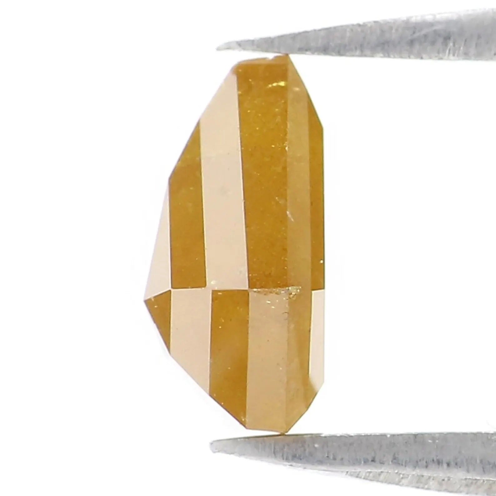 1.12 CT Natural Loose Shield Shape Diamond Yellow Color Shield Diamond 7.10 MM Natural Diamond Yellow Color Shield Rose Cut Diamond NQ569