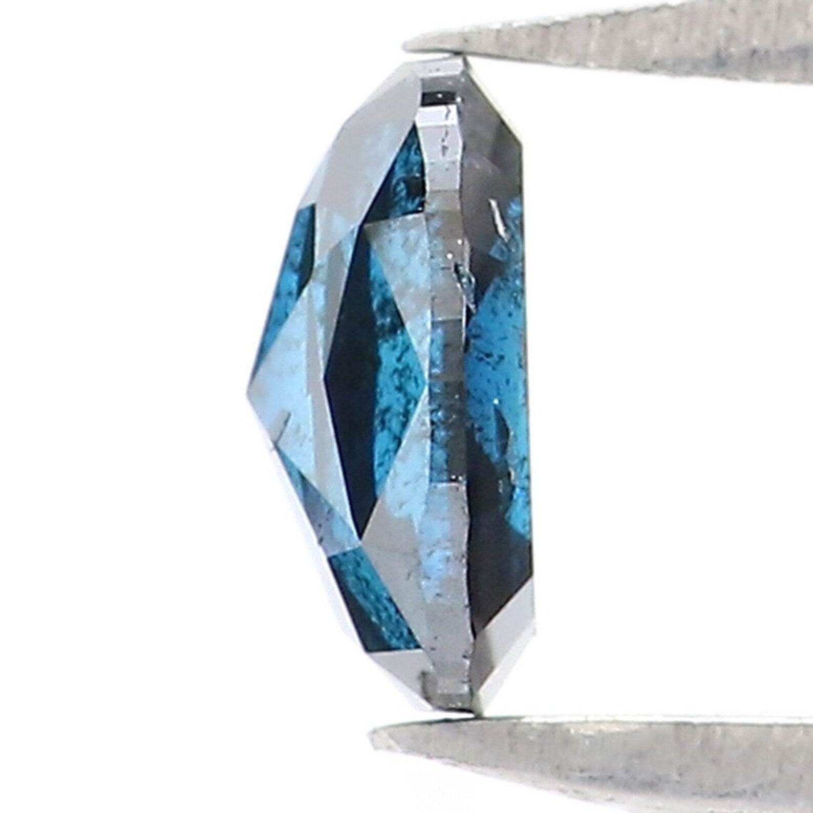 0.39 CT Natural Loose Oval Shape Diamond Blue Color Oval Cut Diamond 5.20 MM Natural Loose Diamond Oval Shape Rose Cut Diamond NQ9387