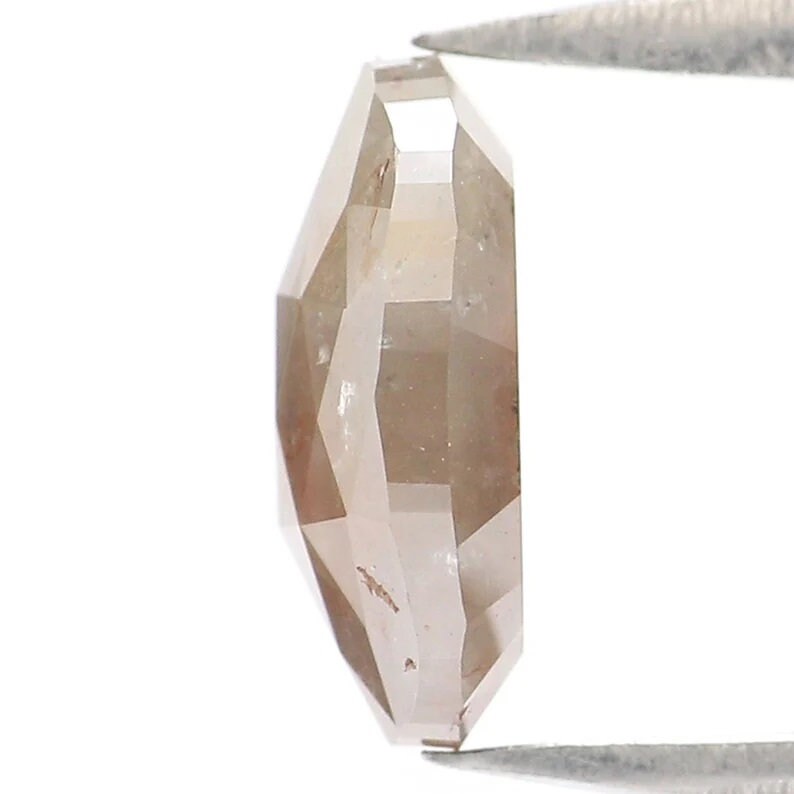 1.48 CT Natural Loose Oval Shape Diamond Brown Color Oval Cut Diamond 8.30 MM Natural Loose Diamond Brown Color Oval Rose Cut Diamond NQ8951