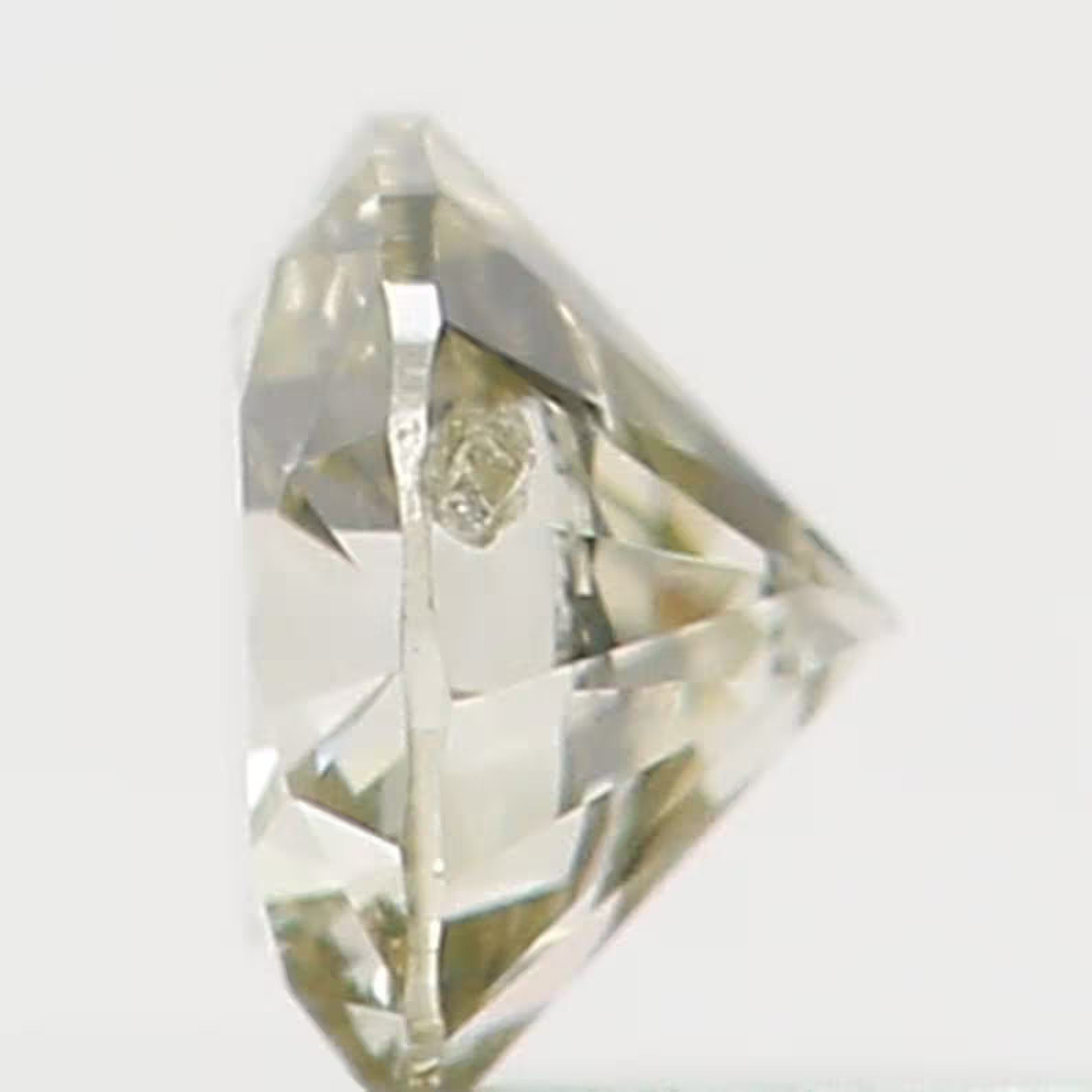 0.06 Ct Natural Loose Diamond, Light Yellow Diamond, Round Diamond, Round Brilliant Cut Diamond, Sparkling Diamond, Rustic Diamond N6504