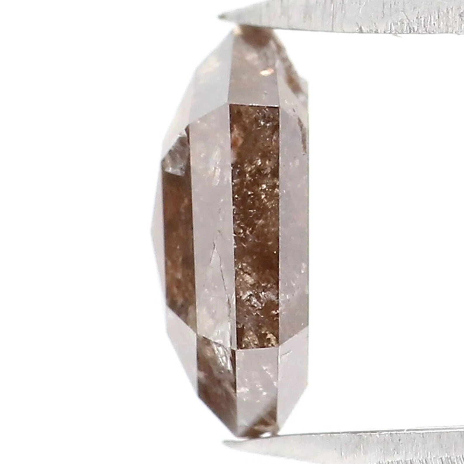 0.89 CT Natural Loose Hexagon Shape Diamond Brown Color Hexagon Cut Diamond 7.30 MM Natural Brown Hexagon Shape Rose Cut Diamond NQ2026