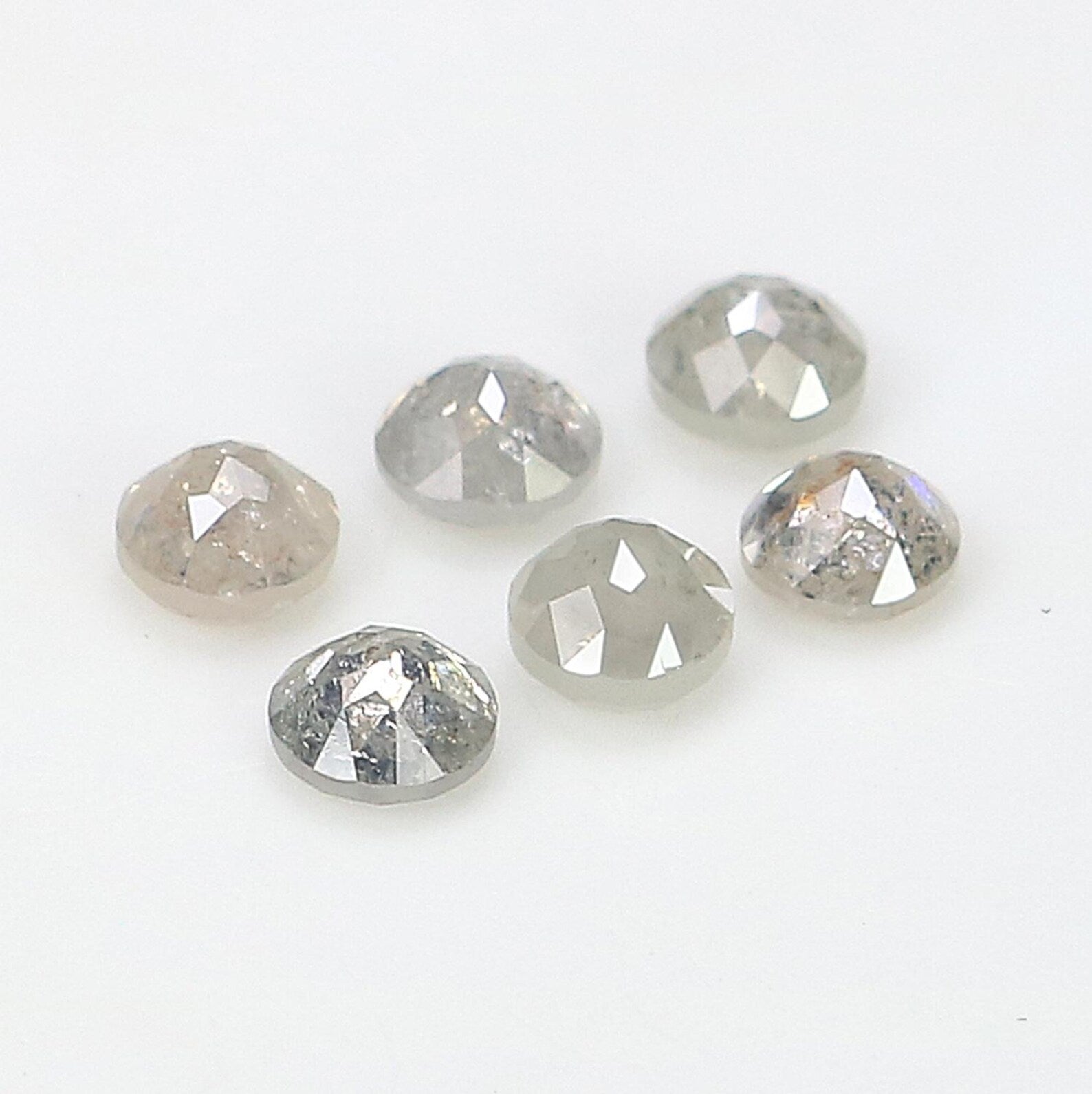 1.17 CT Natural Loose Round Rose Cut Diamond Grey Color Round Shape Diamond 3.35 MM Natural Loose Grey Color Round Rose Cut Diamond NQ2572