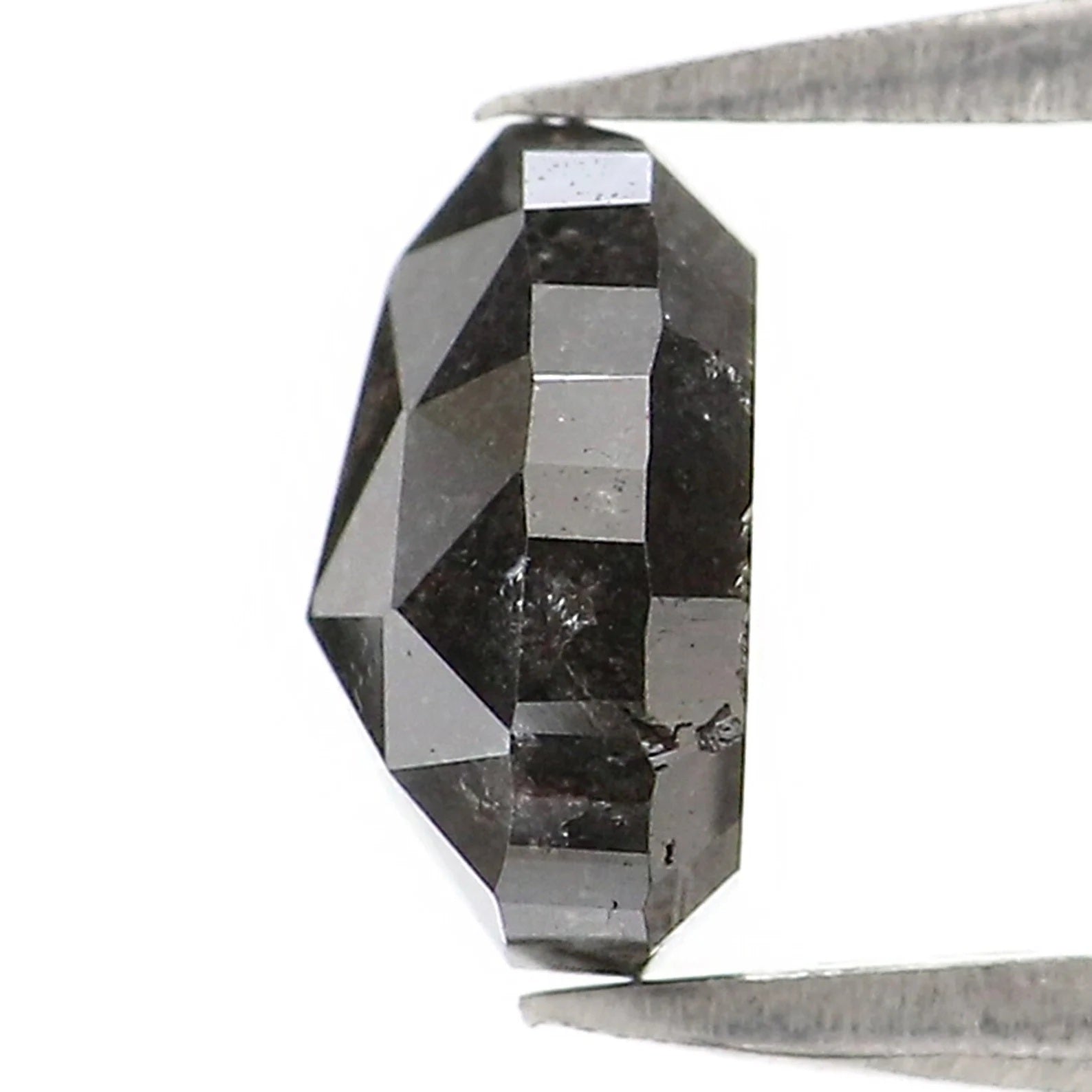 1.00 CT Natural Loose Pear Shape Diamond Salt And Pepper Pear Cut Diamond 6.35 MM Natural Loose Diamond Pear Shape Rose Cut Diamond QN9348