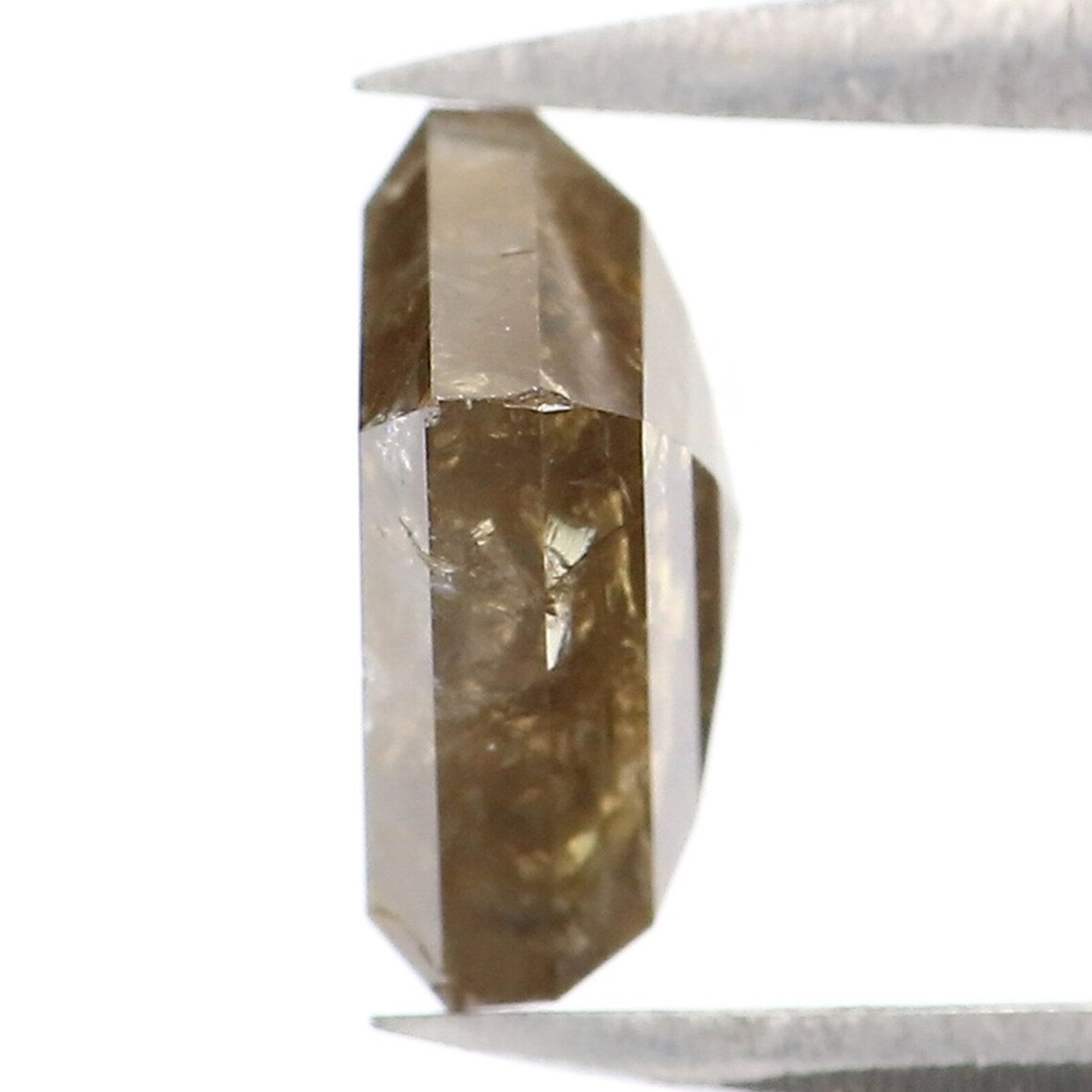 1.30 CT Natural Loose Shield Shape Diamond Black Yellow Color Diamond 7.80 MM Natural Loose Diamond Shield Shape Rose Cut Diamond NQ8279