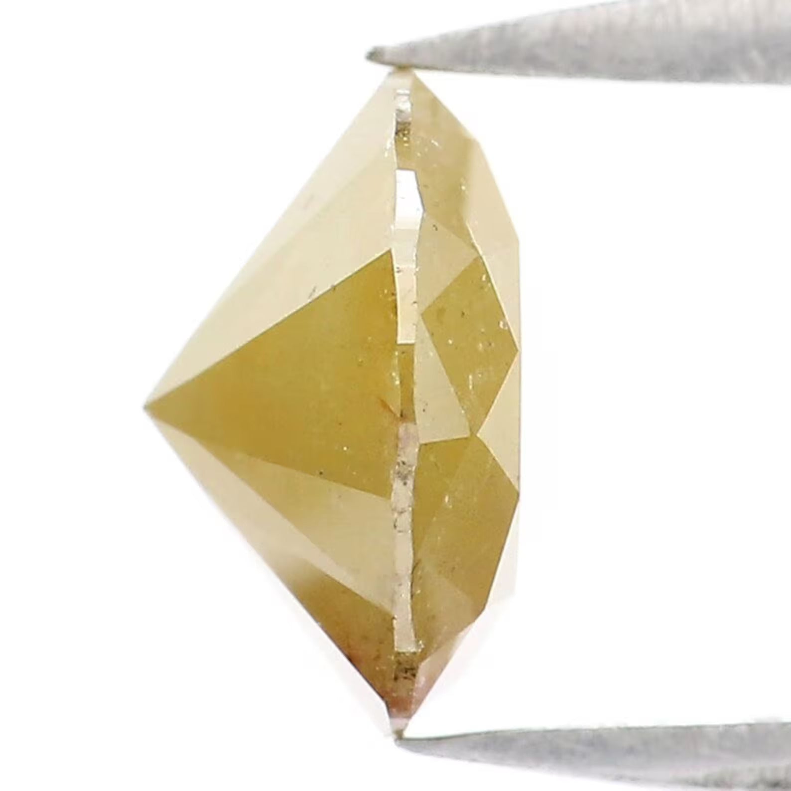 1.42 CT Natural Loose Round Shape Diamond Yellow Color Round Cut Diamond 7.40 MM Natural Loose Diamond Round Brilliant Cut Diamond NQ9078
