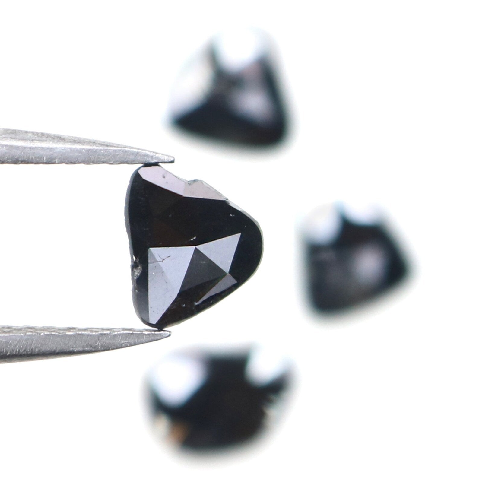 1.07 CT Natural Loose Slice Diamond Black Color Diamond Natural Loose Diamond 6.65 MM Rose Cut Diamond Irregular Cut Slice Shape NQ2196