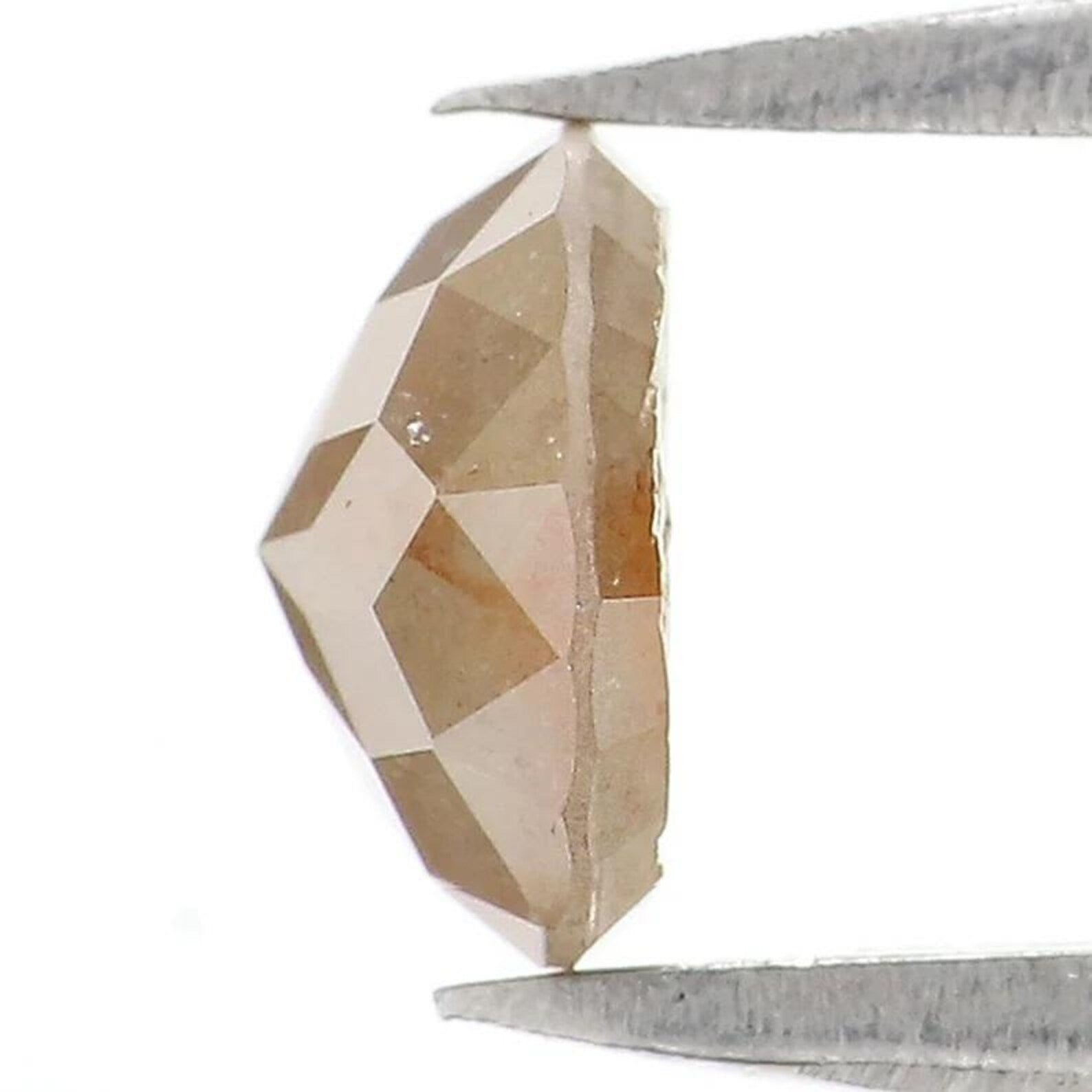 0.76 CT Natural Loose Round Shape Diamond Grey Color Round Cut Diamond 5.90 MM Natural Diamond Brown Color Round Rose Cut Diamond NQ7512