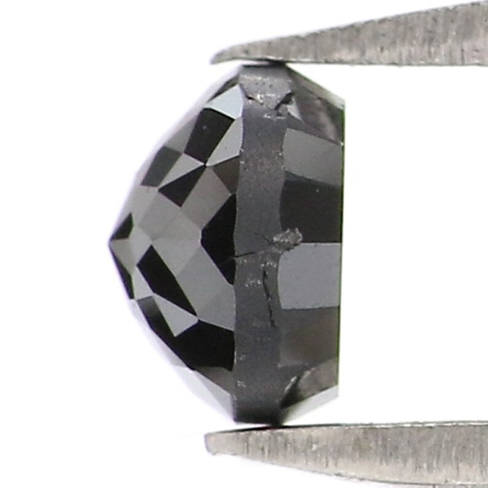 0.37 Ct Natural Loose Round Shape Diamond Black Color Round Diamond 4.00 MM Natural Loose Diamond Black Color Round Rose Cut Diamond NQ8303
