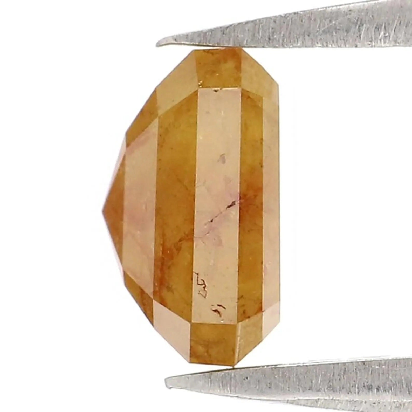 1.45 CT Natural Loose Emerald Shape Diamond Yellow Color Emerald Cut Diamond 6.65 MM Natural Yellow Color Emerald Rose Cut Diamond NQ751