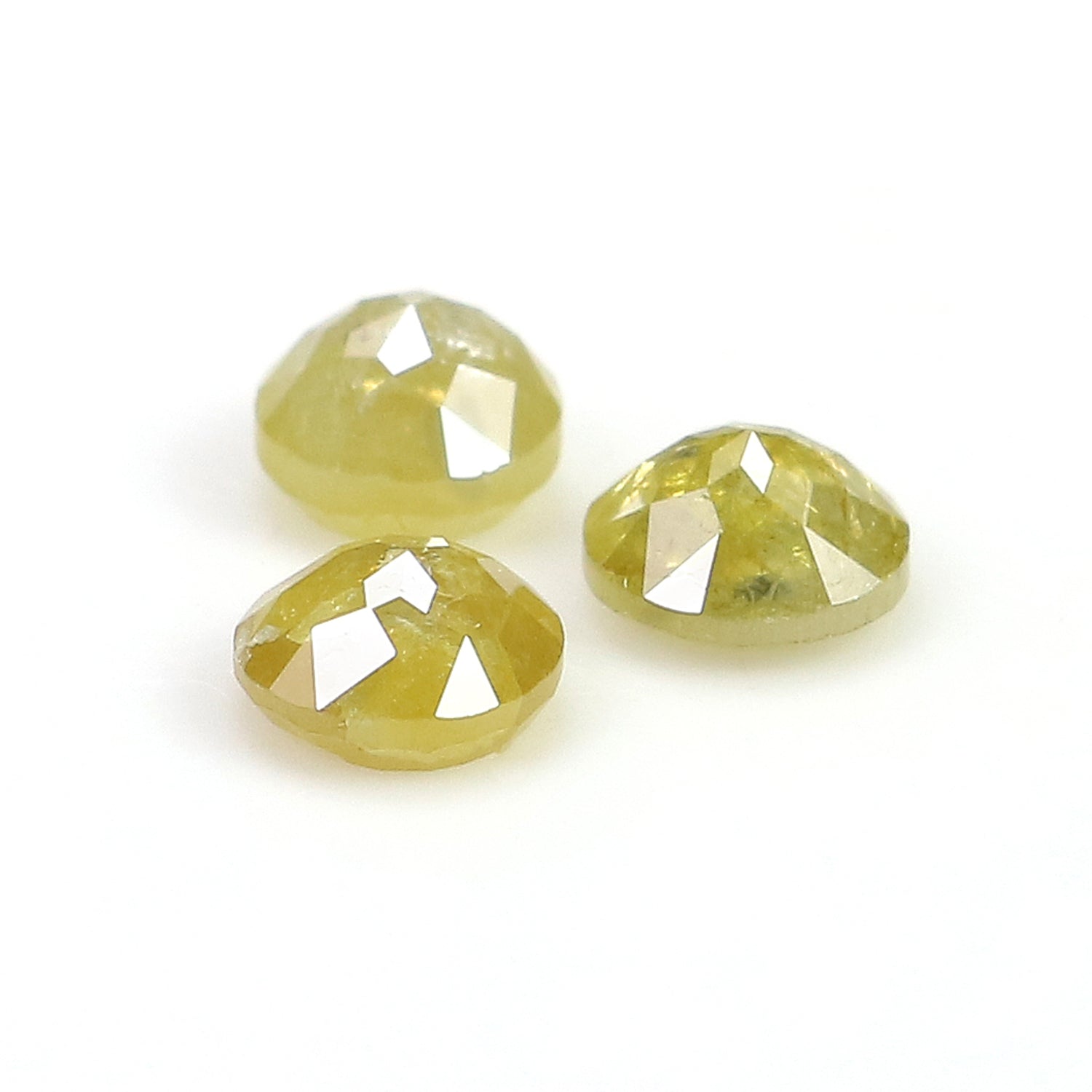 1.28 CT Natural Loose Rose Cut Diamond Yellow Grey Color Round Cut Diamond 4.20 MM Natural Loose Diamond Round Rose Cut Shape Diamond LQ6198