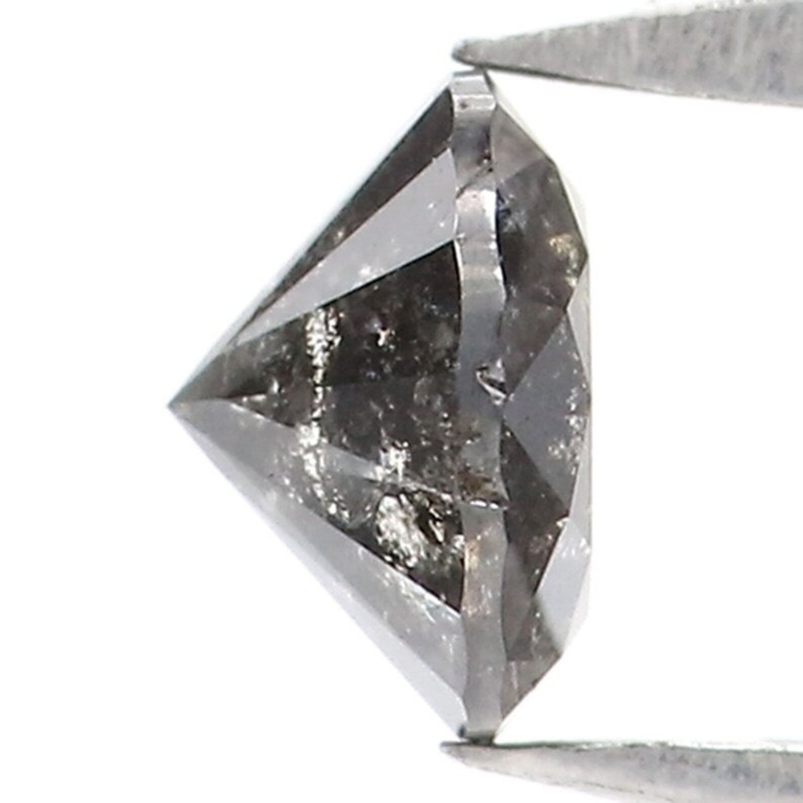 0.49 CT Natural Loose Round Shape Diamond Salt And Pepper Round Diamond 4.90 MM Natural Black Gray Color Round Brilliant Cut Diamond NQ8464