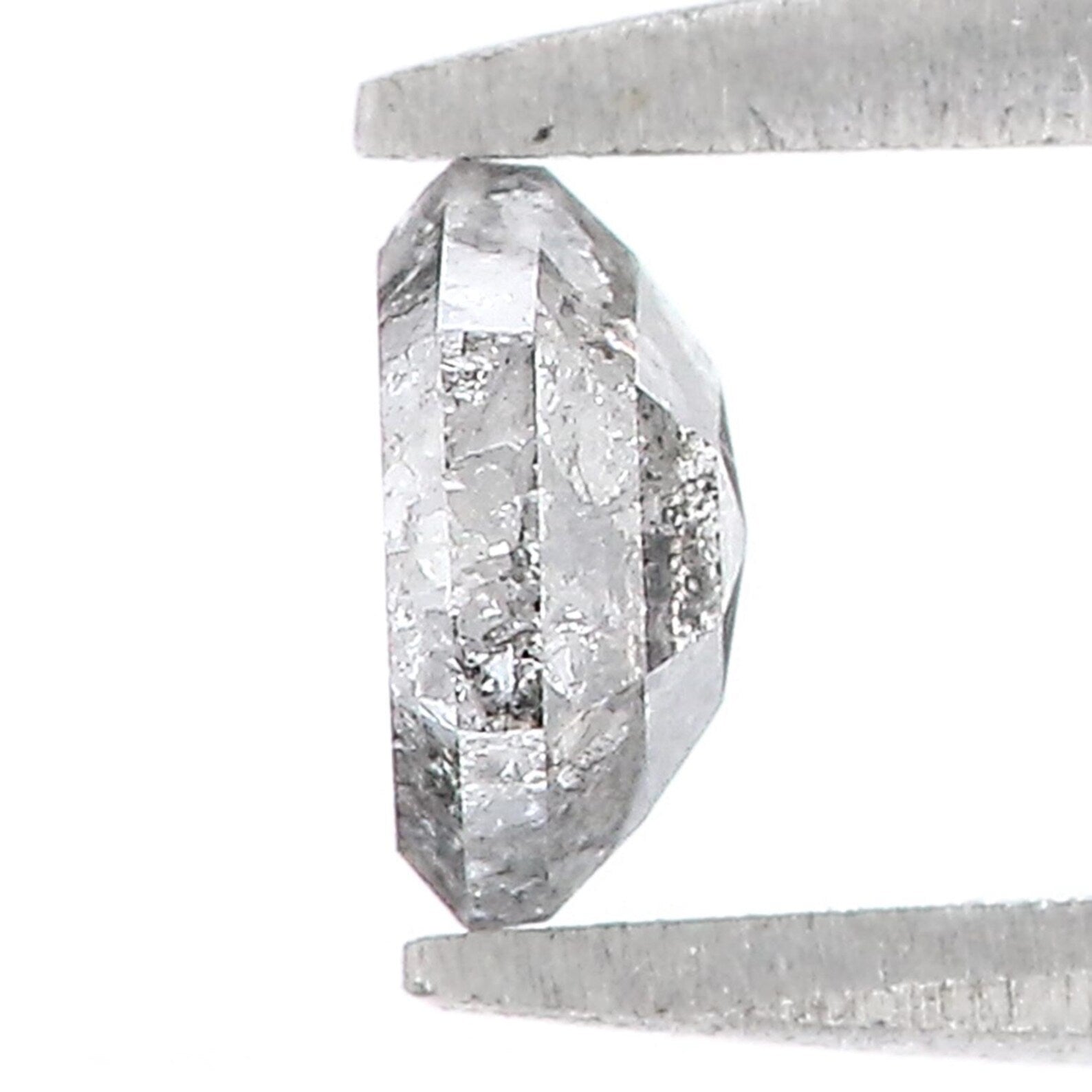 0.58 CT Natural Loose Hexagon Shape Diamond Salt And Pepper Hexagon Cut Diamond 5.45 MM Natural Loose Hexagon Shape Rose Cut Diamond QN536