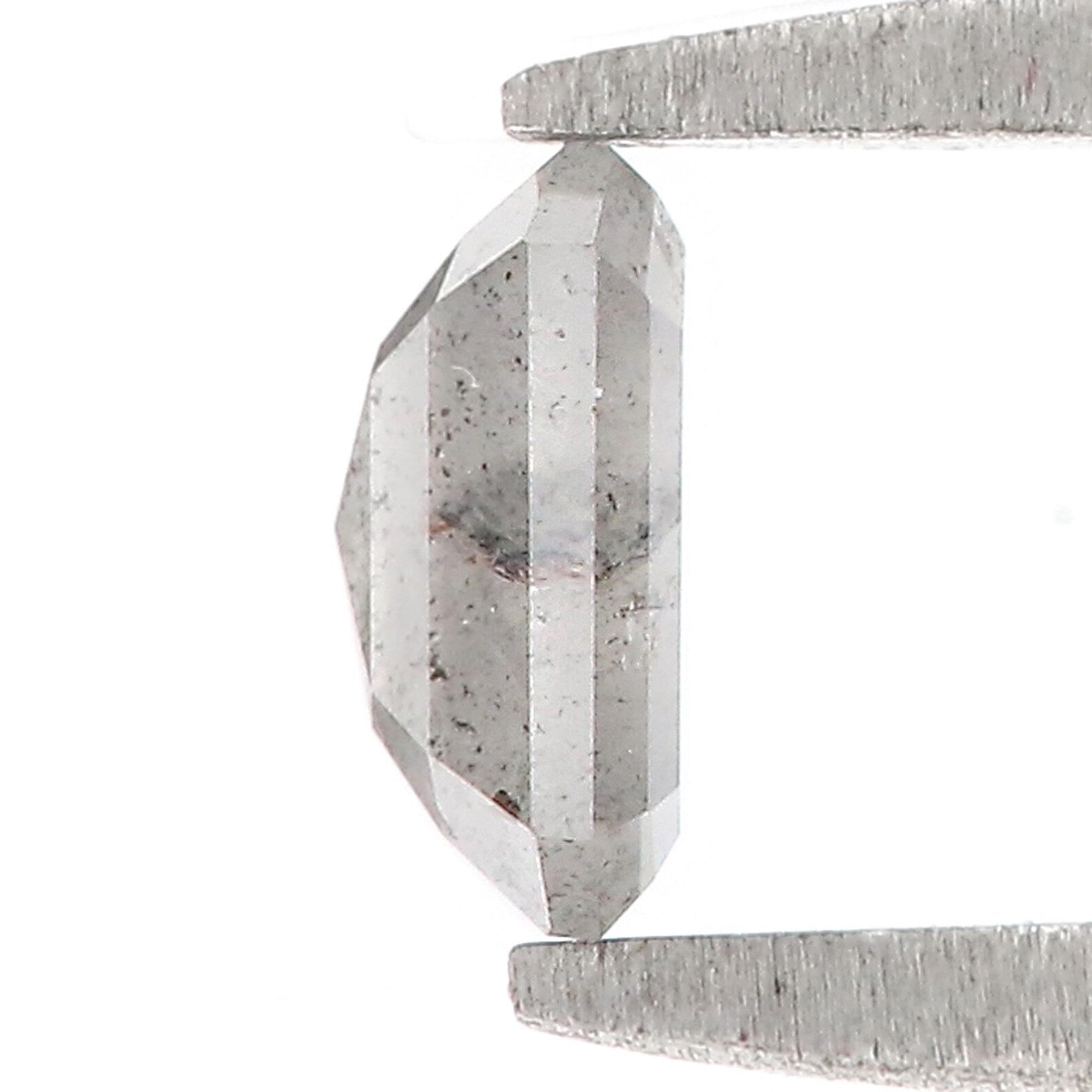 0.52 CT Natural Loose Emerald Shape Diamond Grey Color Emerald Diamond 5.40 MM Natural Diamond Grey Color Emerald Rose Cut Diamond QN824