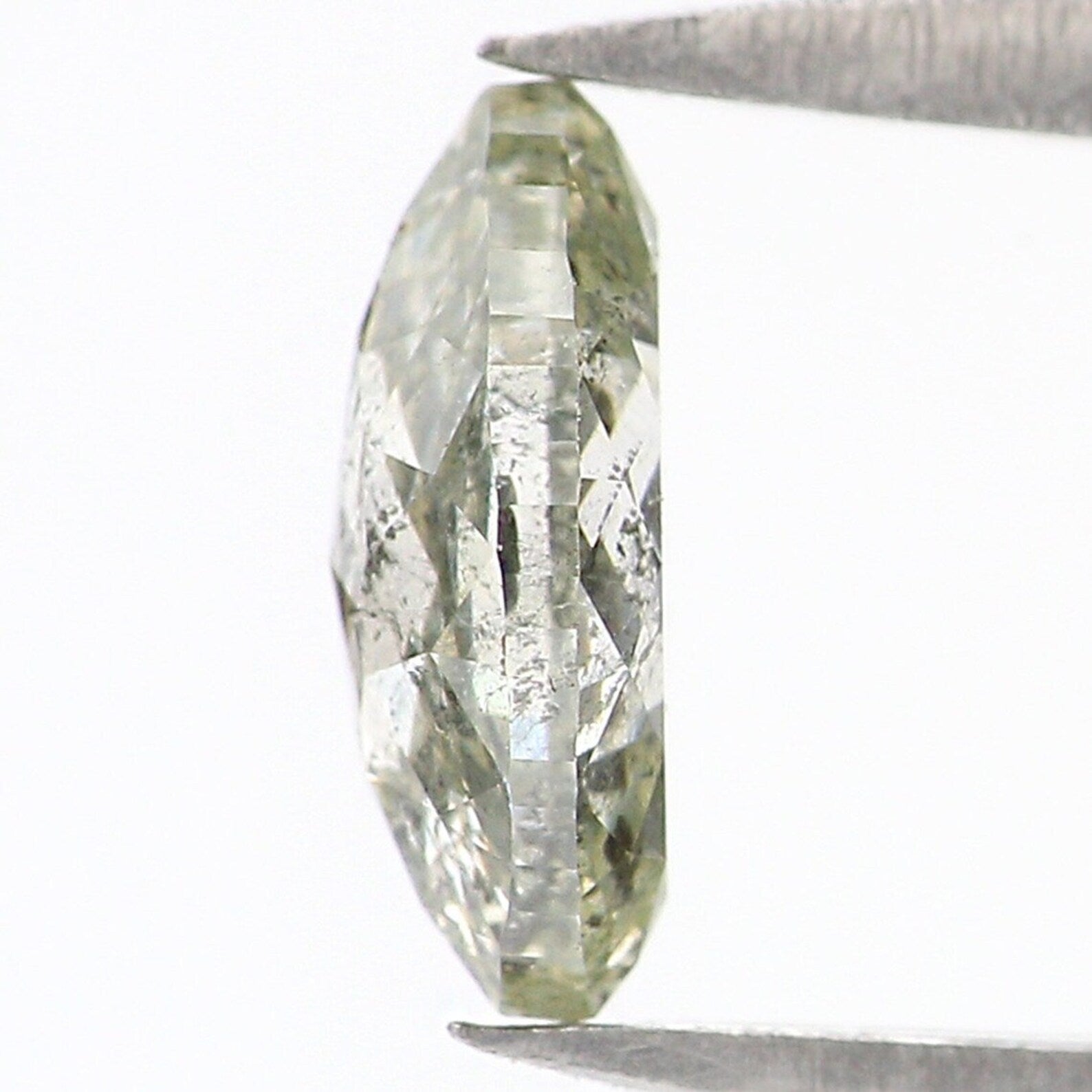 0.60 CT Natural Loose Marquise Diamond Salt And Pepper Diamond 7.15 MM Natural Loose Grey Color Diamond Marquise Rose Cut Diamond NQ172