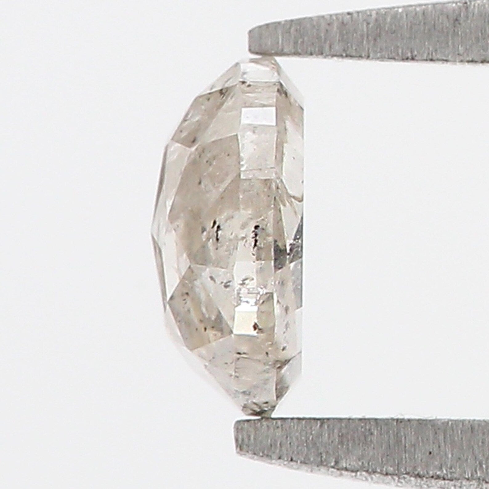 0.51 CT Natural Loose Oval Shape Diamond Brown Color Oval Diamond 5.65 MM Natural Salt and Pepper Diamond Oval Shape Rose Cut Diamond QN980