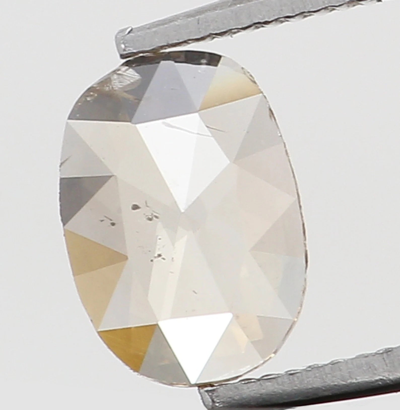 0.19 Ct Natural Loose Oval Shape Diamond Dark Brown Color Oval Cut Diamond 4.85 MM Natural Loose Diamond Oval Shape Rose Cut Diamond N7005