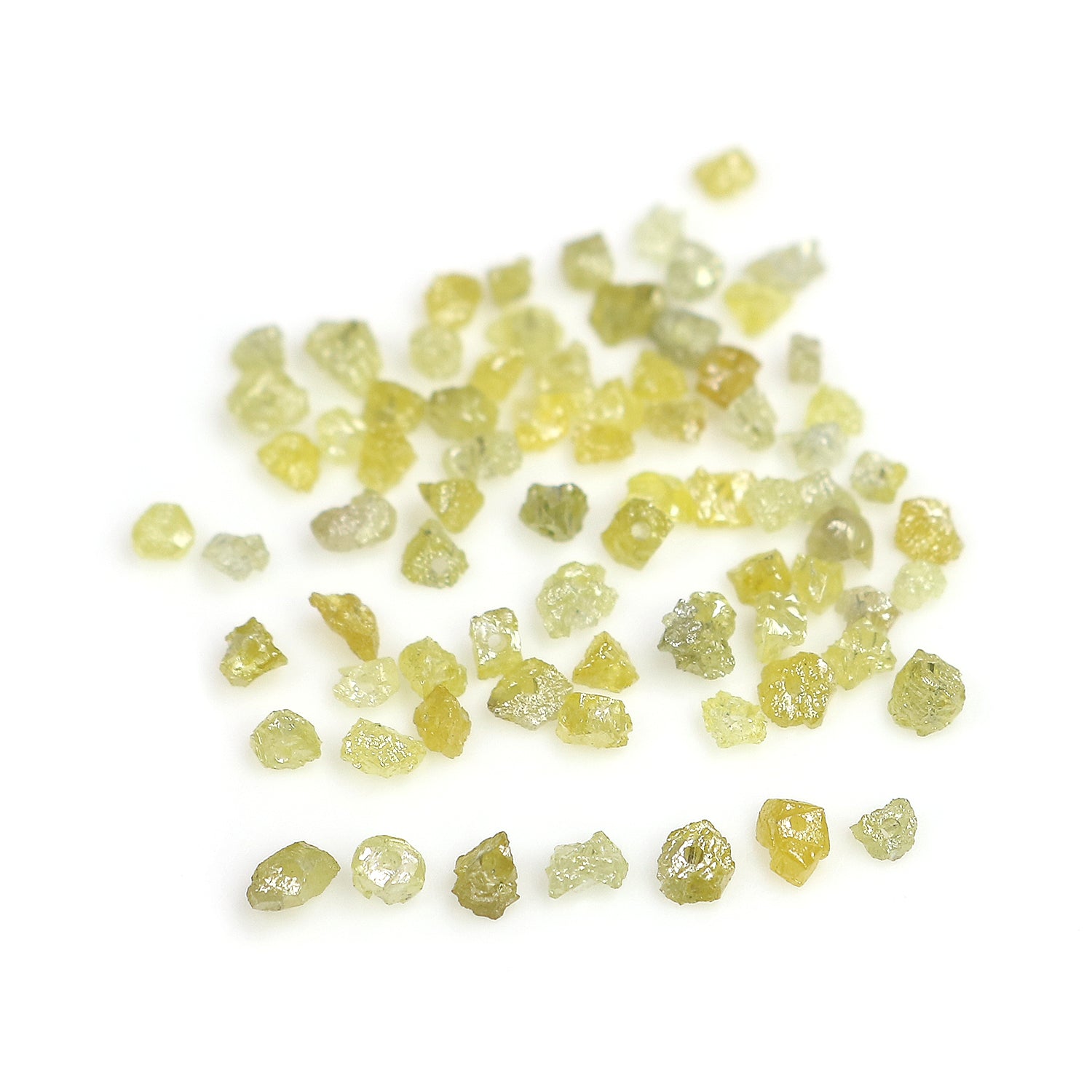 Natural Loose Rough Shape Diamond Yellow Color Rough Bead Cut Diamond 2.00 Ct Lot Uncut Drilled Bead Rough Irregular Cut Bead Diamond Q77