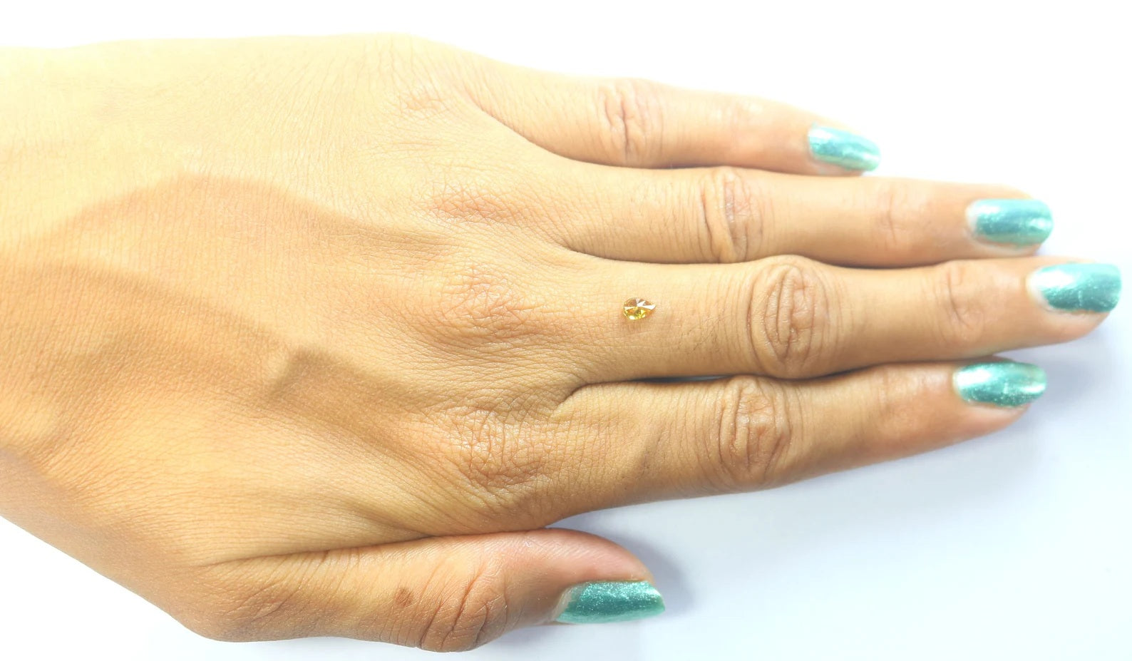 0.24 Ct Natural Loose Pear Diamond Yellowish Brown Color Pear Shape Diamond 4.95 MM Natural Loose Diamond Pear Brilliant Cut Diamond N9830