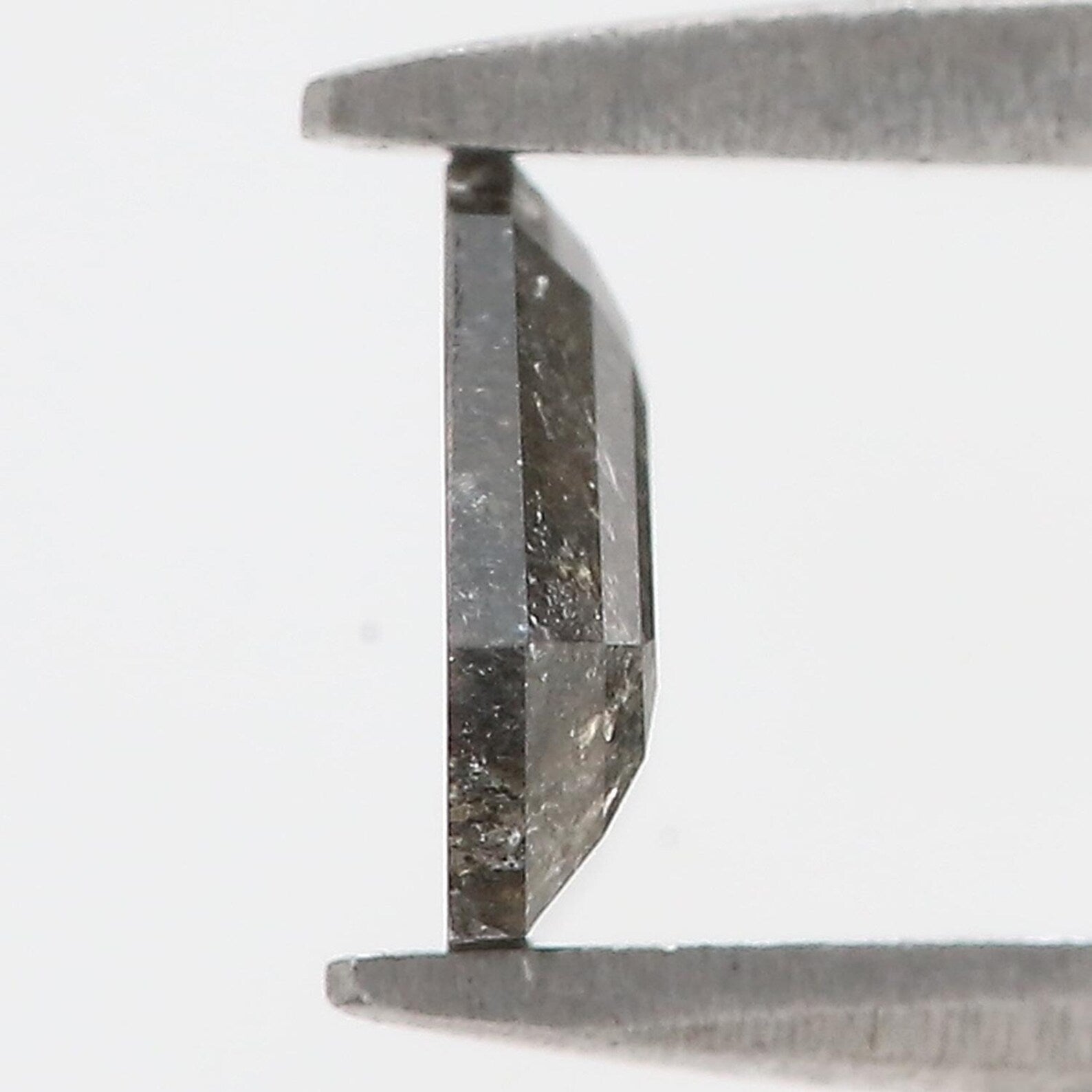 0.82 Ct Natural Loose Shield Shape Diamond Black Grey Color Shield Diamond 6.25 MM Natural Loose Salt And Pepper Shield Cut Diamond QN9450