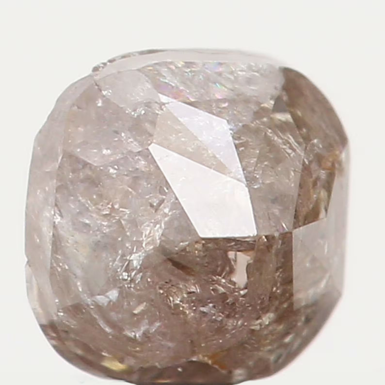 0.29 CT Natural Loose Cushion Shape Diamond Fancy White Grey Color Cushion Diamond 3.40 MM Natural Loose Cushion Brilliant Cut Diamond N7250
