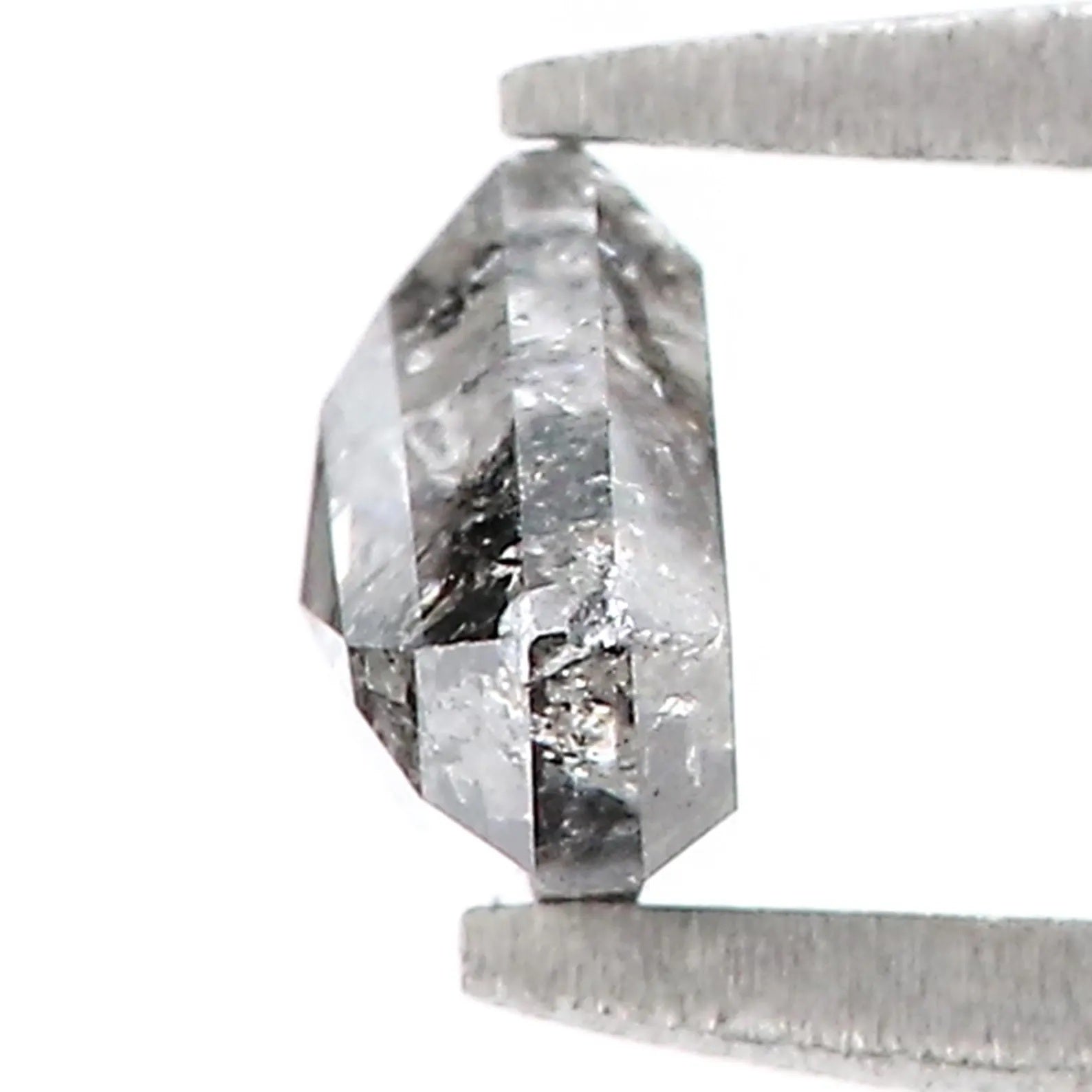 0.60 CT Natural Loose Shield Shape Diamond Salt And Pepper Shield Cut Diamond 4.70 MM Natural Loose Diamond Black Grey Shield Diamond QN756