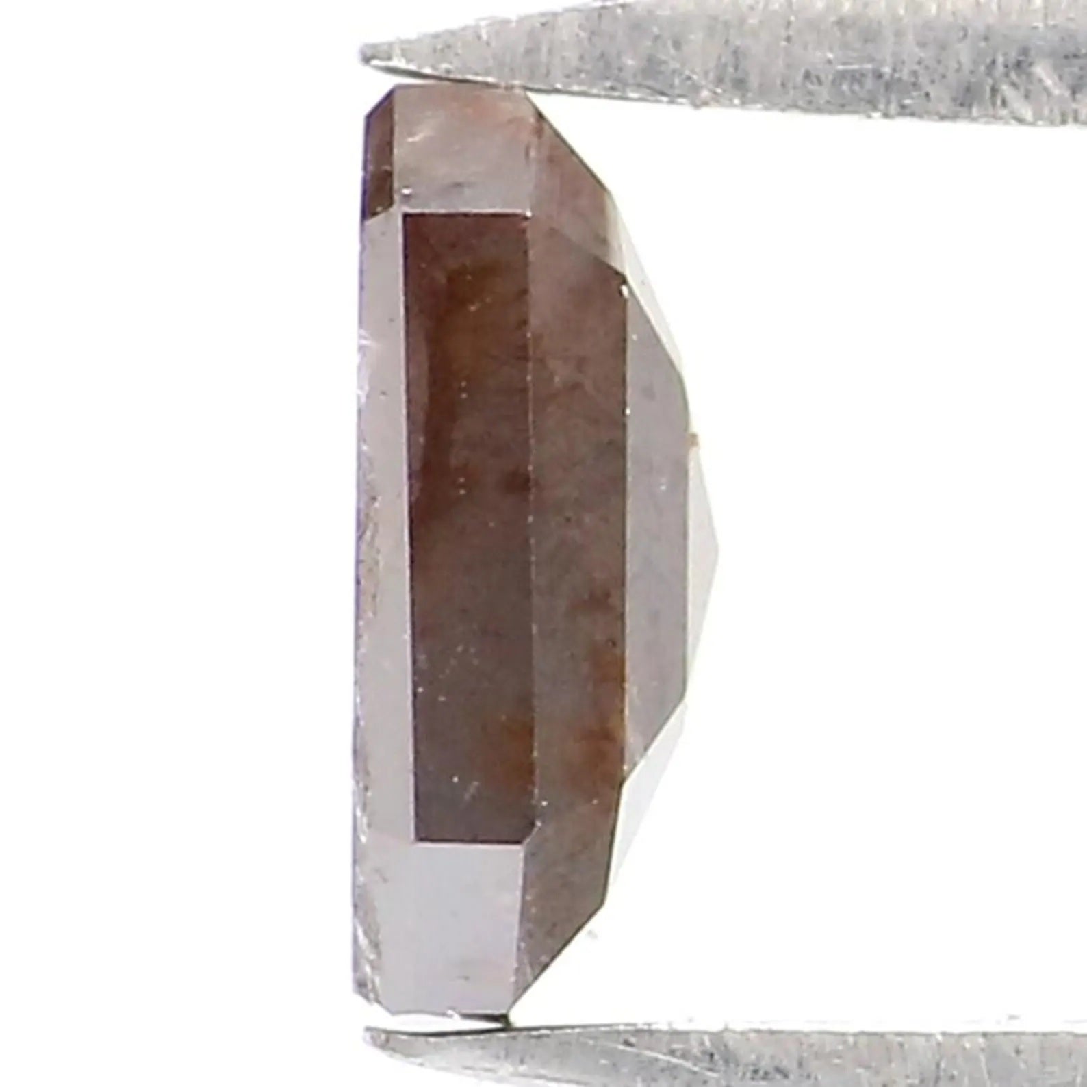 0.74 Ct Natural Loose Emerald Shape Diamond Brown Color Emerald Diamond 5.85 MM Natural Loose Brown Color Emerald Rose Cut Diamond NQ9347