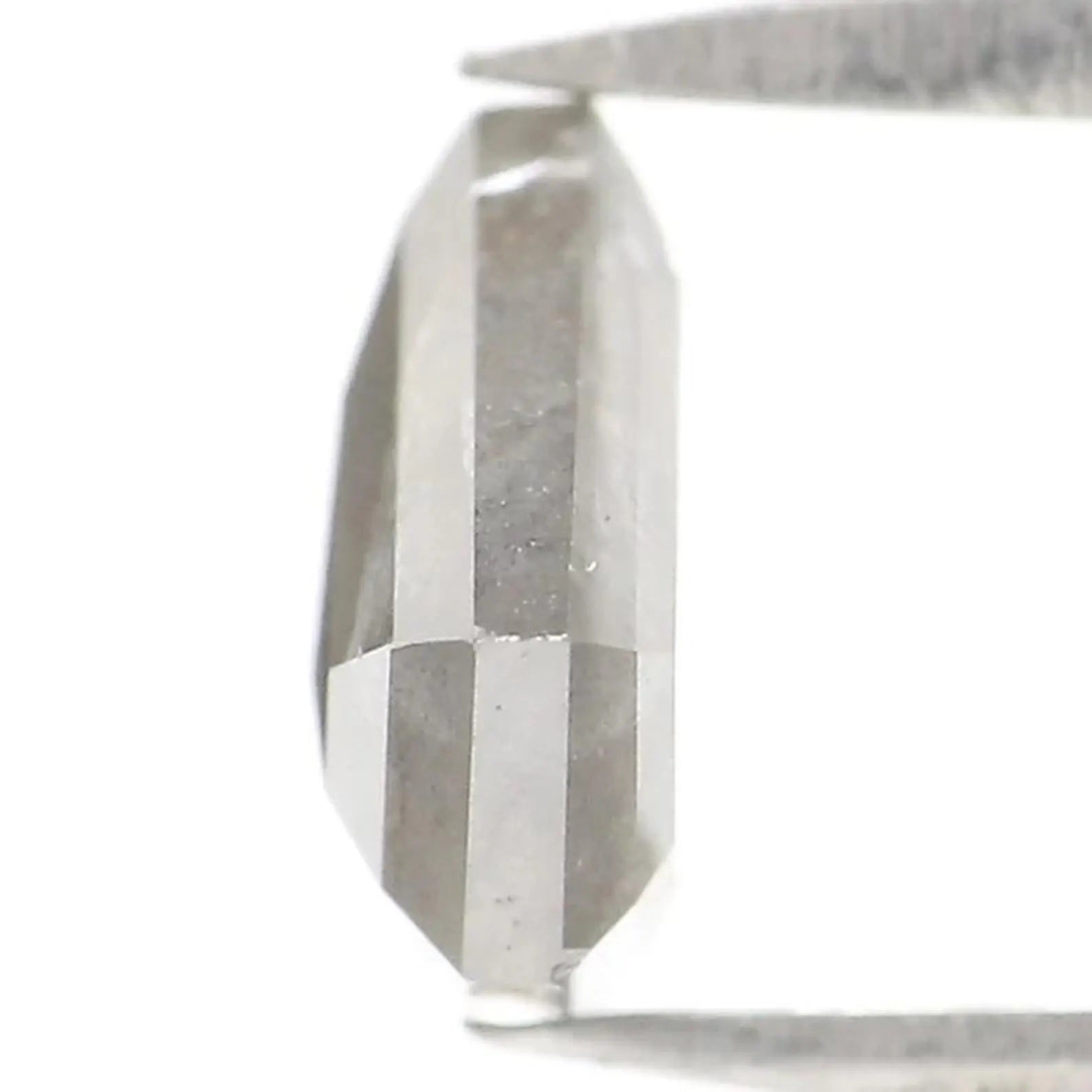 1.43 CT Natural Loose Shield Shape Diamond Salt And Pepper Shield Diamond 7.00 MM Natural Diamond Grey Color Shield Rose Cut Diamond QN9746