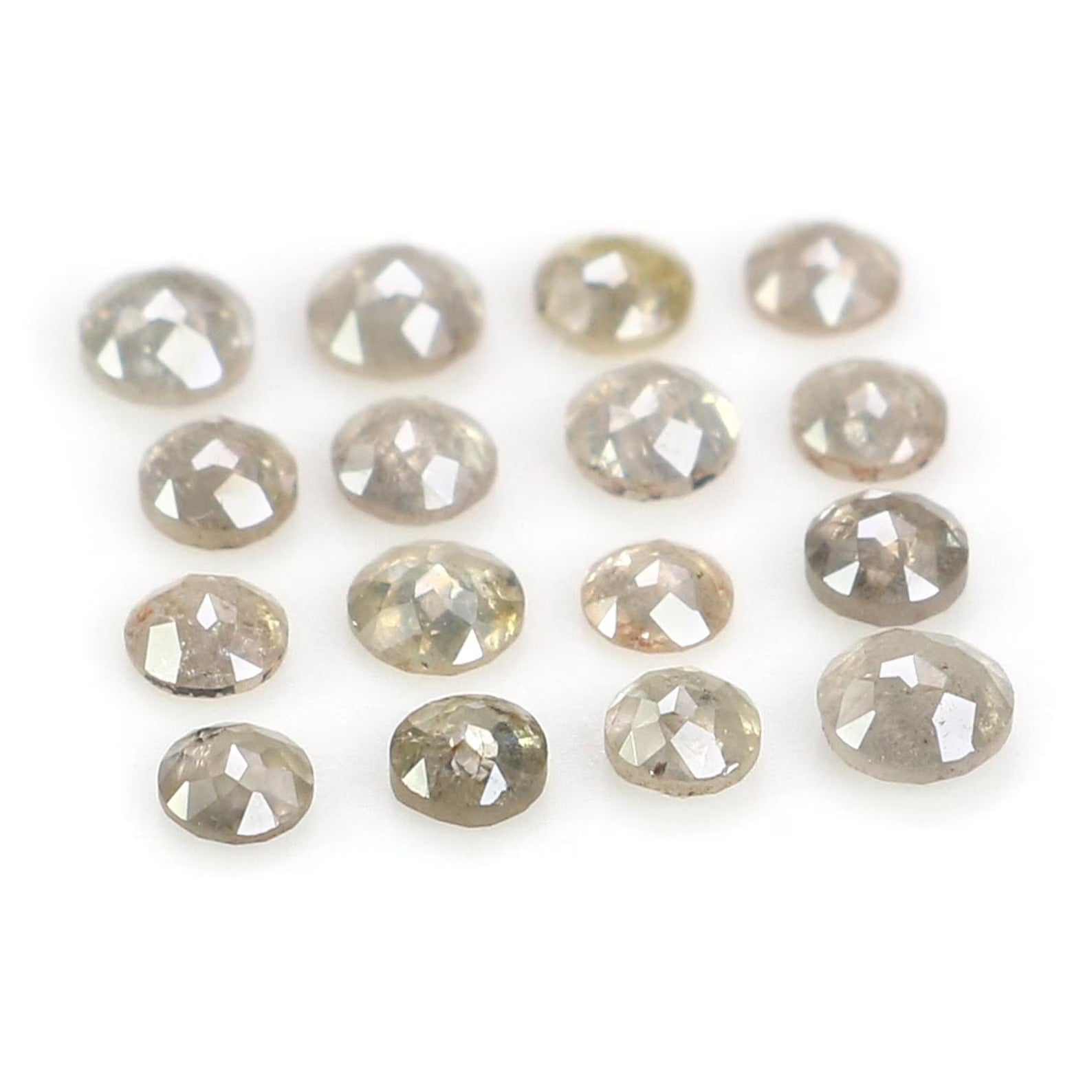 0.82 Ct Natural Loose Round Shape Diamond Salt And Pepper Round Cut Diamond 2.00 MM Natural Diamond Gray Color Round Rose Cut Diamond NQ1657