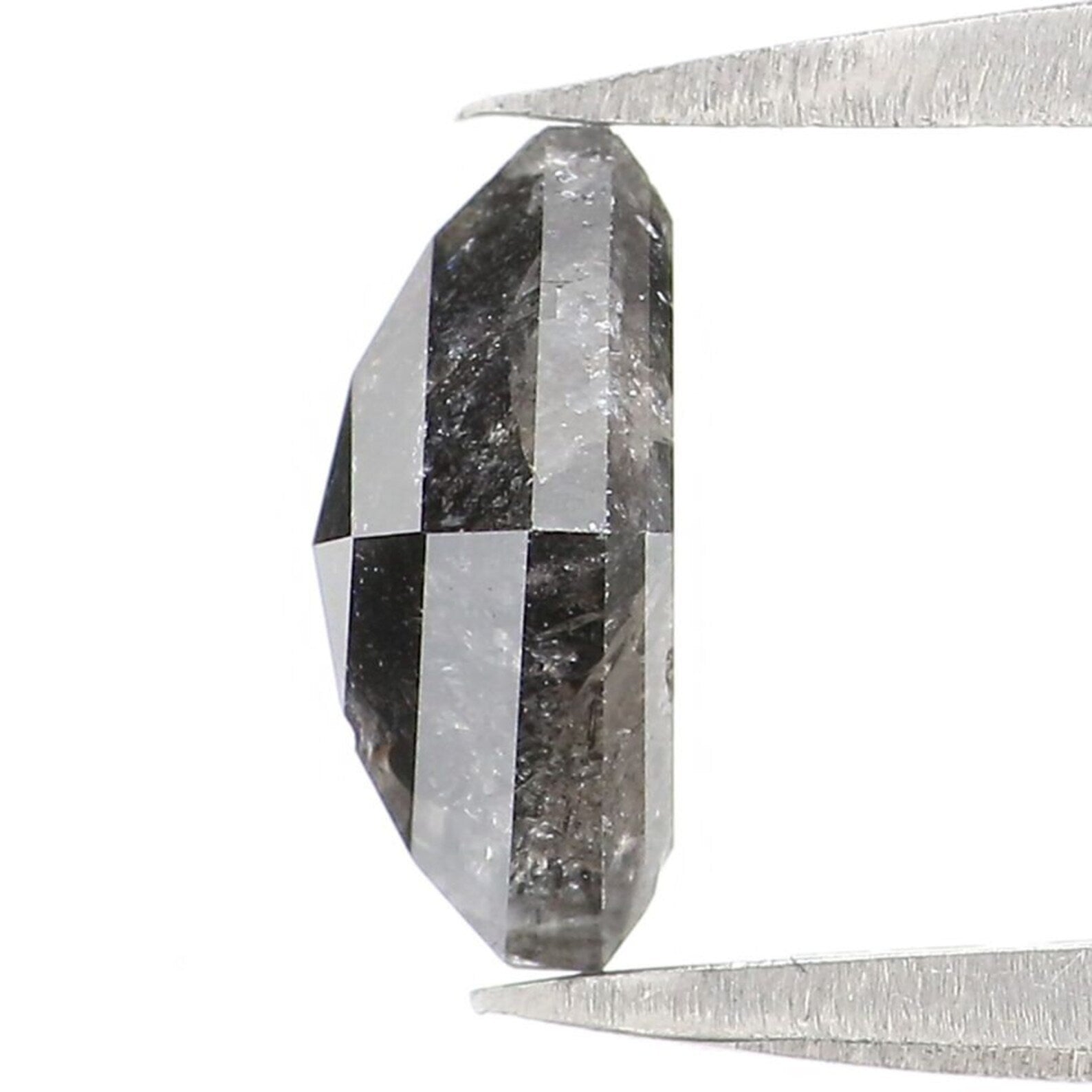 1.25 CT Natural Loose Kite Shape Diamond Salt And Pepper Kite Cut Diamond 8.00 MM Natural Loose Diamond Black Grey Kite Shape Diamond QN822