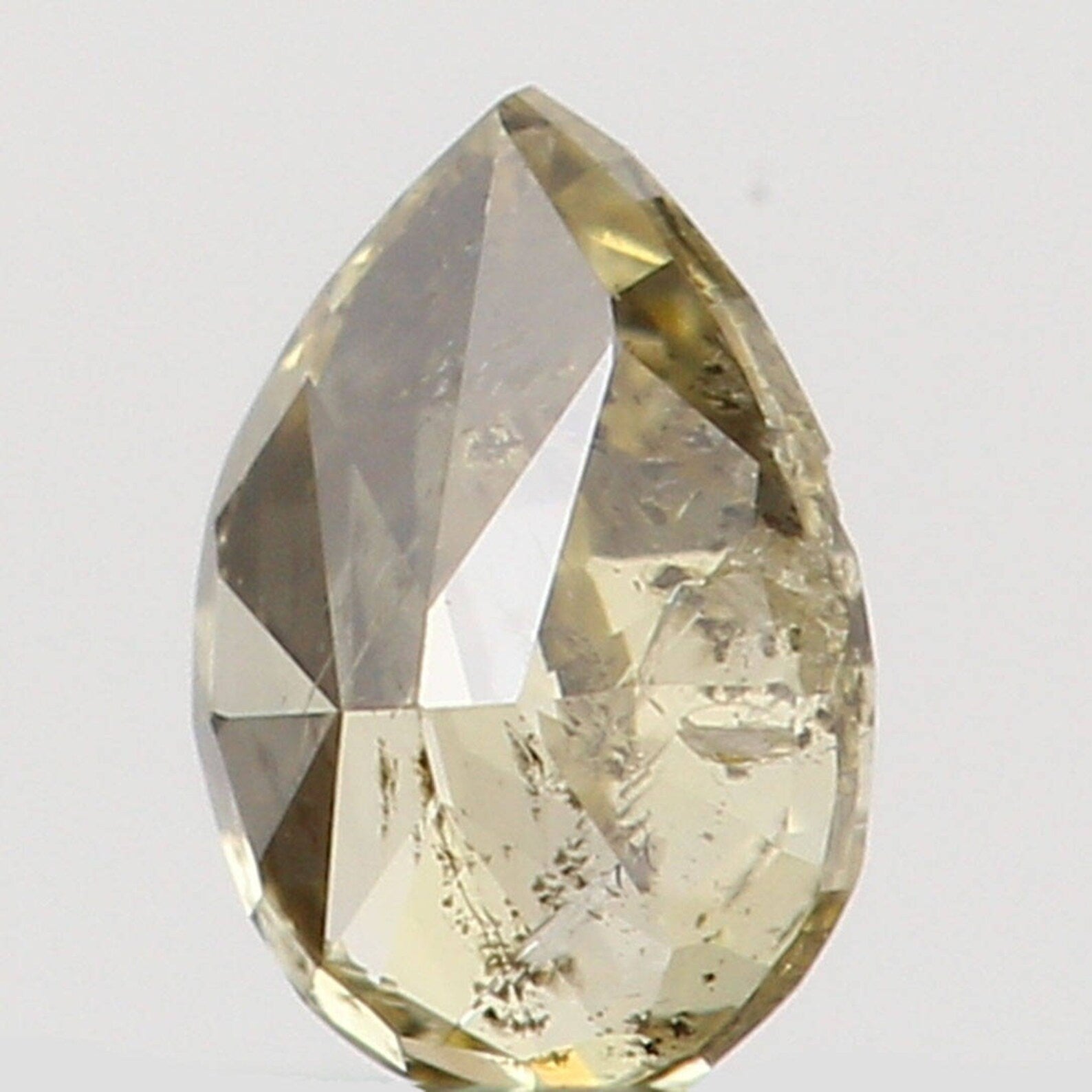 0.12 Ct Natural Loose Diamond Pear Yellow Color I2 Clarity 3.60 MM N7257