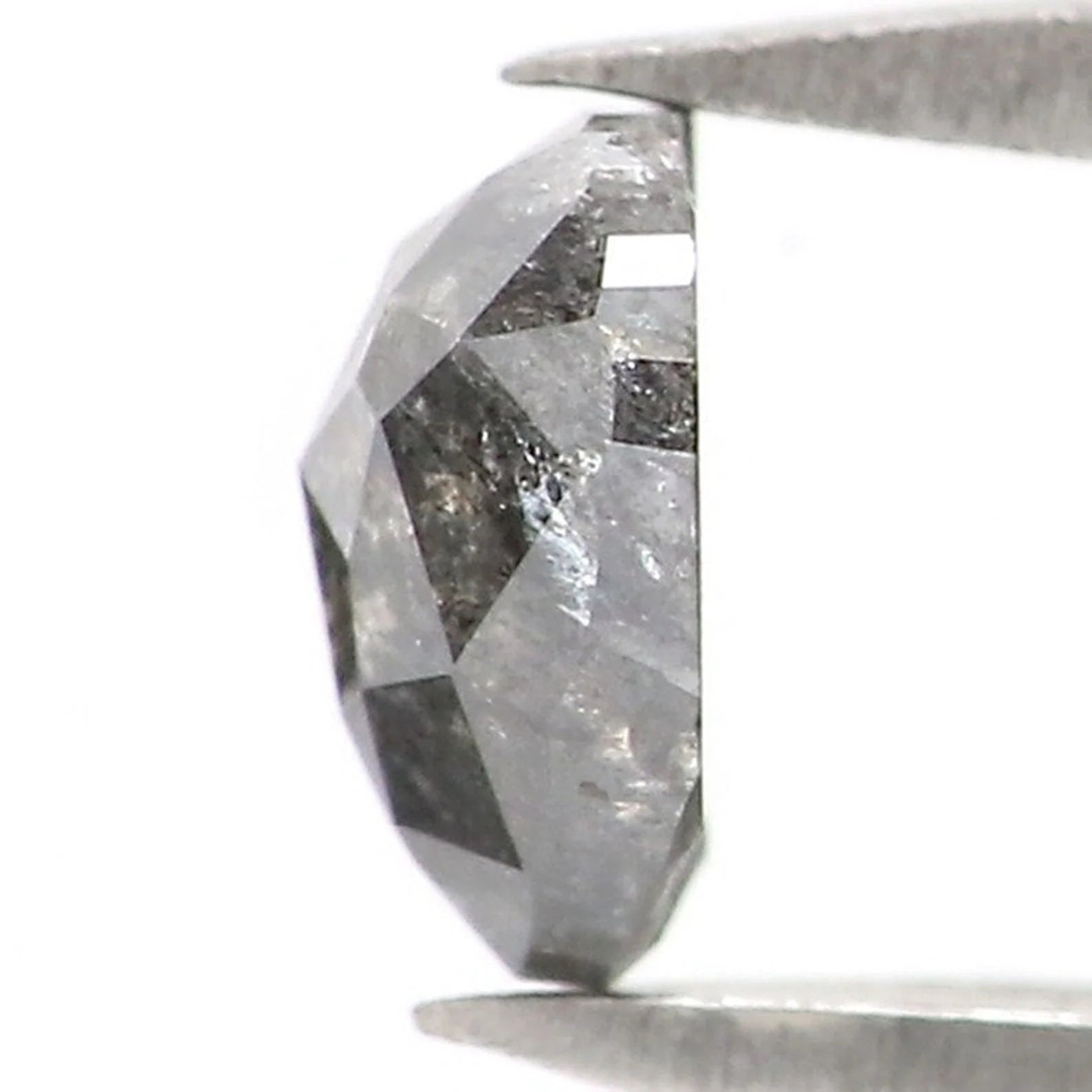 0.33 CT Natural Loose Heart Shape Diamond Salt And Pepper Heart Cut Diamond 4.30 MM Natural Loose Diamond Heart Cut Rose Cut Diamond NQ2049