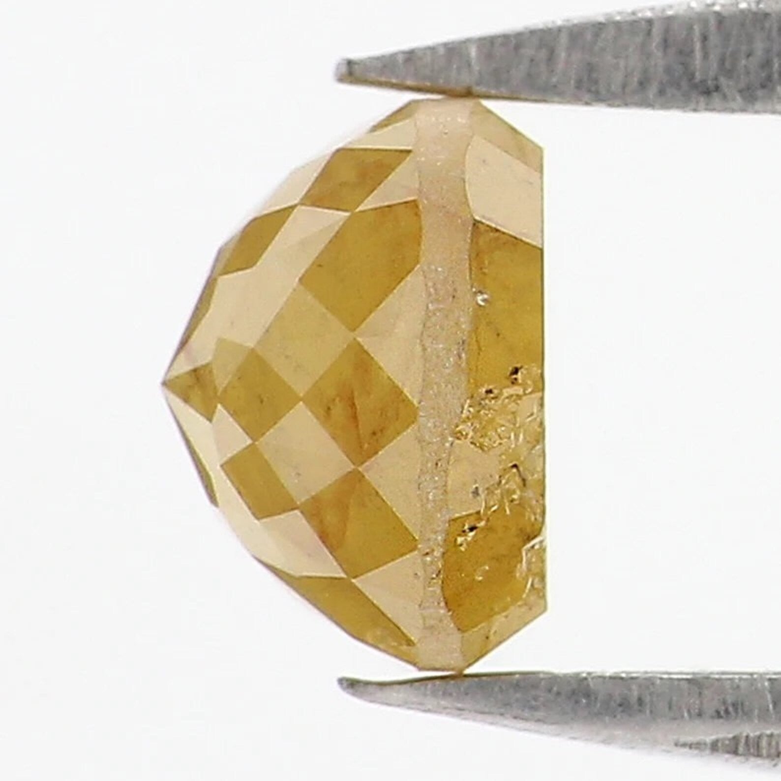 0.76 Ct Natural Loose Round Shape Diamond Yellow Color Round Cut Diamond 5.05 MM Natural Loose Yellow Color Round Rose Cut Diamond NQ1703