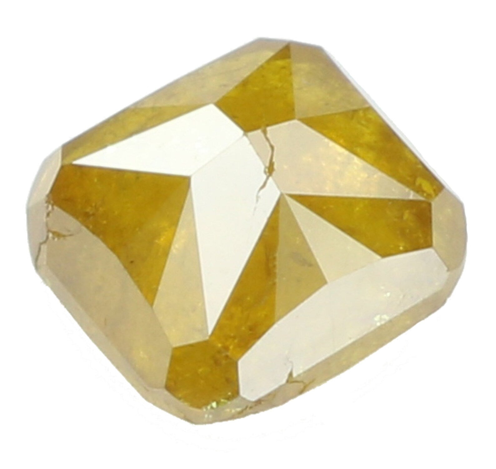 0.58 Ct Natural Loose Cushion Shape Diamond Yellow Green Color Cushion Cut Diamond 4.40 MM Natural Loose Cushion Brilliant Cut Diamond N7072