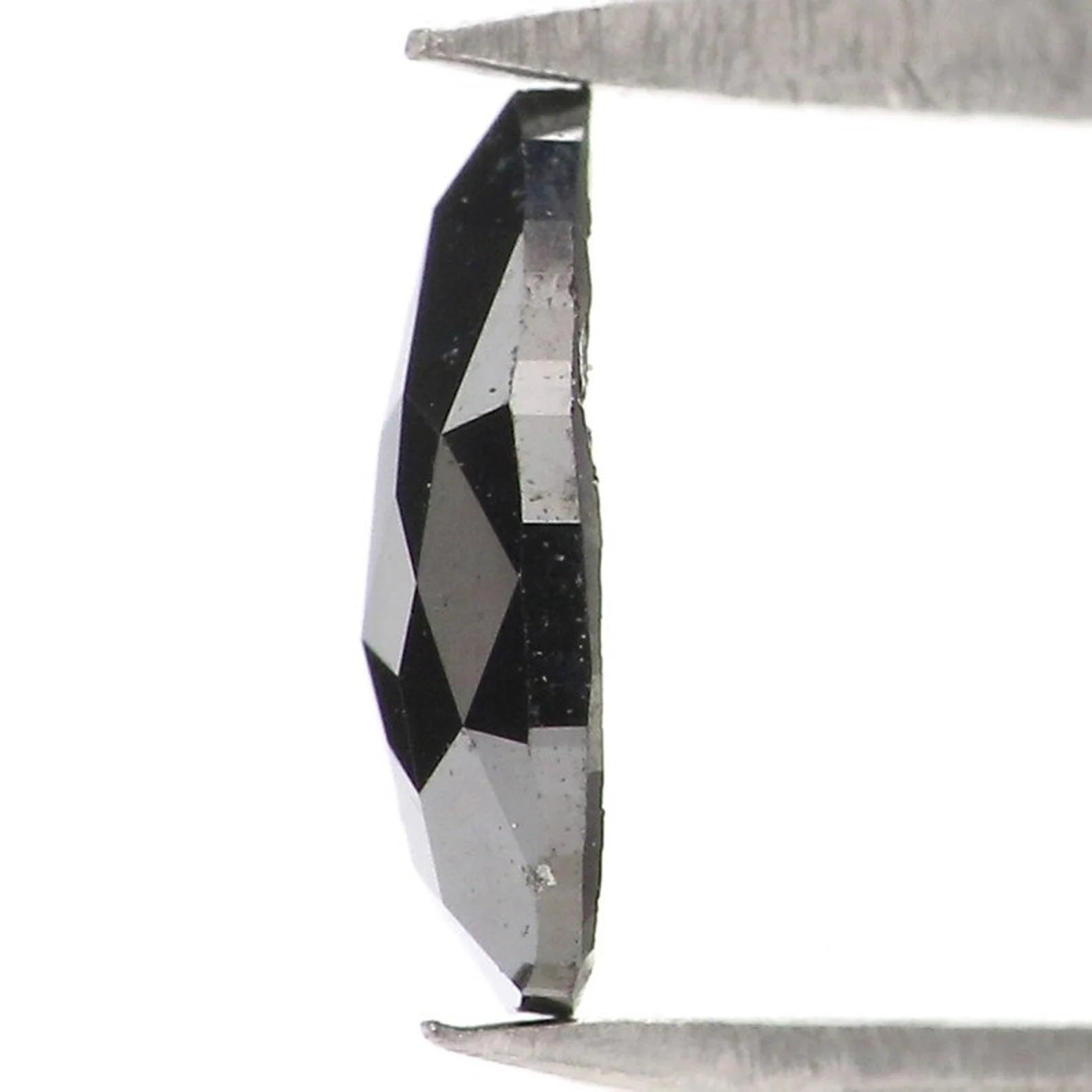 0.52 CT Natural Loose Pear Shape Diamond Black Color Pear Cut Diamond 7.30 MM Natural Loose Diamond Black Color Pear Rose Cut Diamond NQ2247