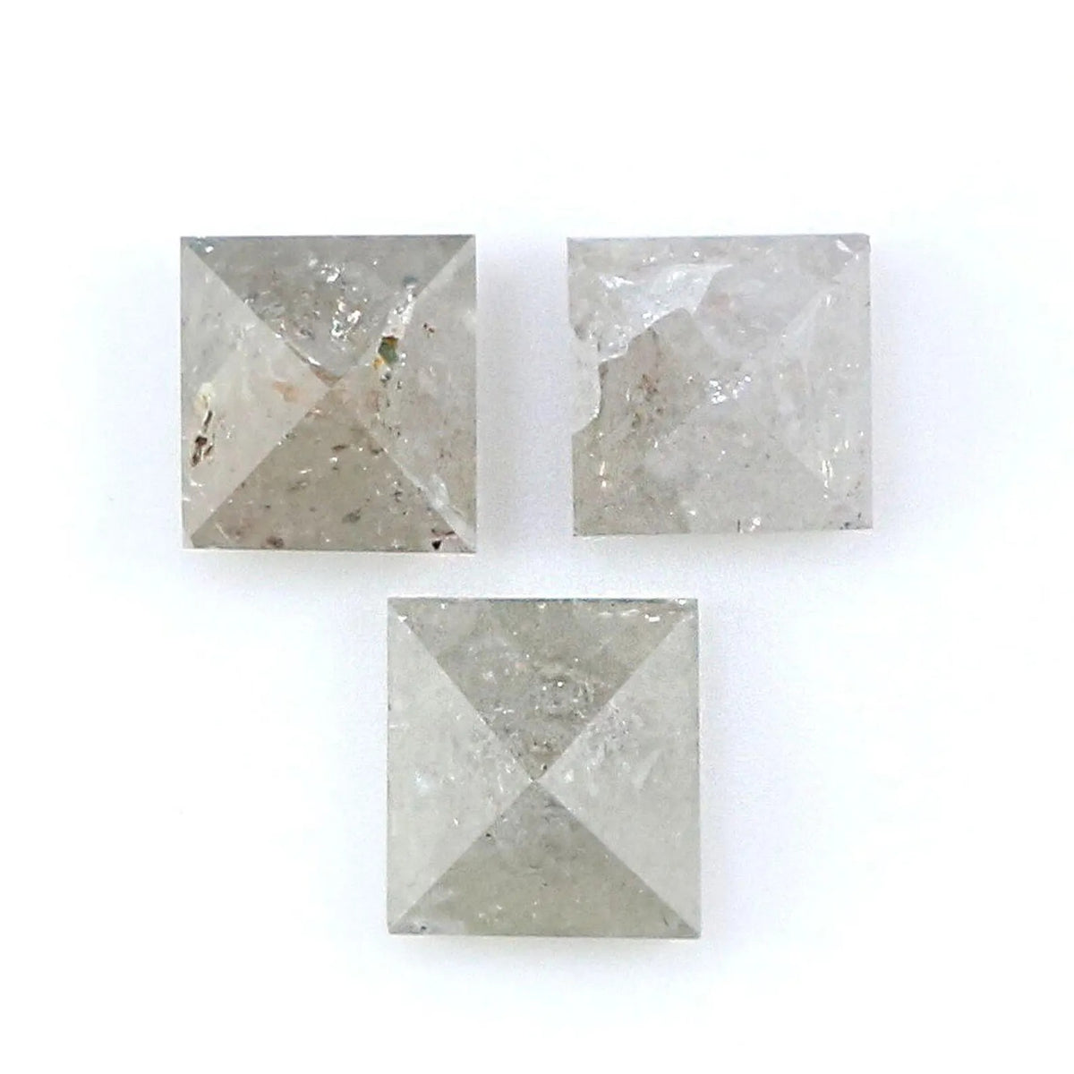0.99 CT Natural Loose Princess Shape Diamond Grey Color Princess Diamond 3.60 MM Natural Grey Color Princess Brilliant Cut Diamond NQ8265