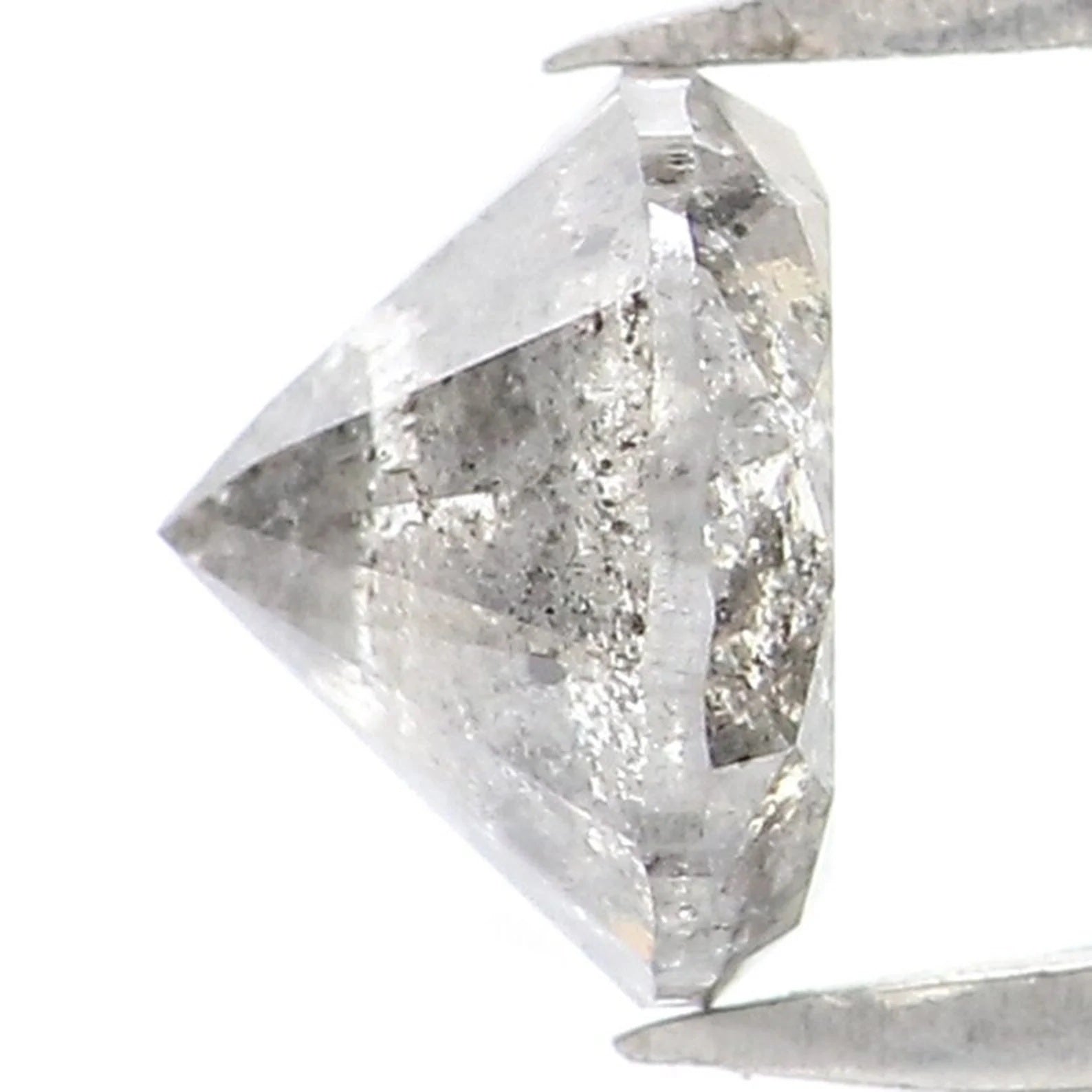 0.74 CT Natural Loose Round Shape Diamond Salt And Pepper Round Diamond 5.40 MM Natural Black Grey Color Round Brilliant Cut Diamond NQ9636