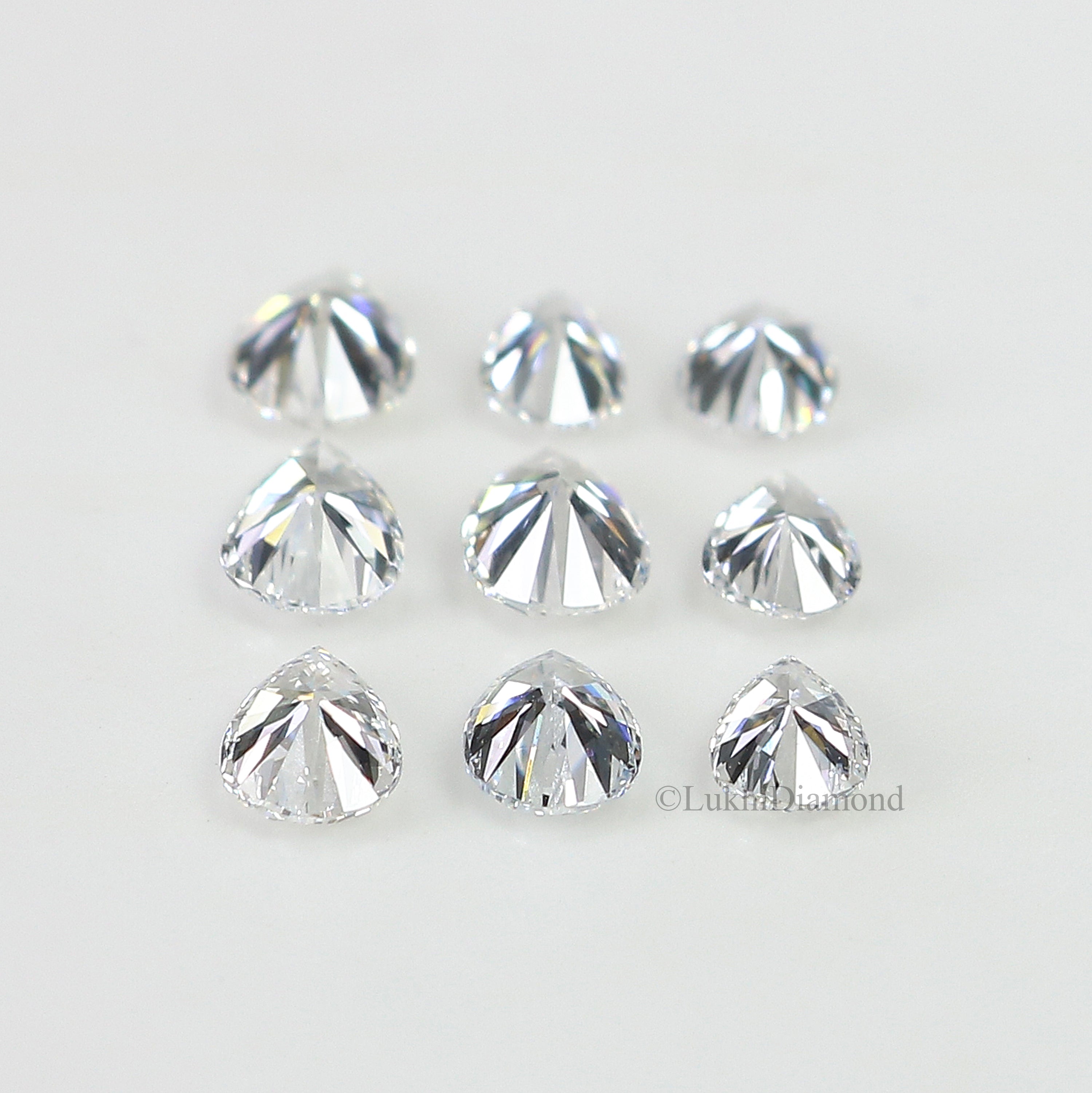 Pear Cut Lab Grown Diamond 3X2/4X3/5X3 MM Size Pear Loose Lab Man Made Diamond 2 PCs Pair For Earring Gift For Her Engagement Ring Q115