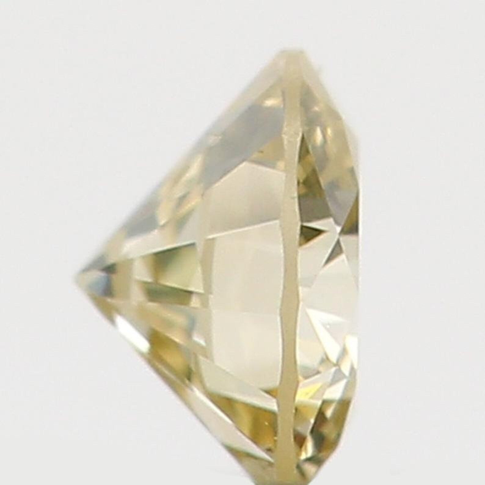 0.09 Ct Natural Loose Diamond, Light Yellow Diamond, Round Diamond, Round Brilliant Cut Diamond, Sparkling Diamond, Rustic Diamond N6476