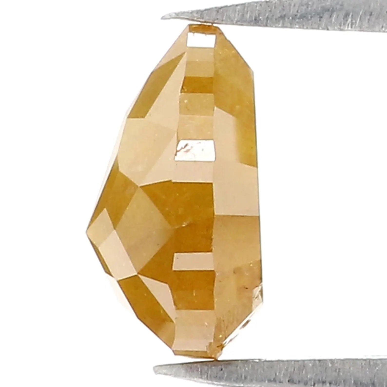 1.92 Ct Natural Loose Pear Shape Diamond Yellow Color Pear Cut Diamond 8.50 MM Natural Diamond Yellow Color Pear Rose Cut Diamond QN9131
