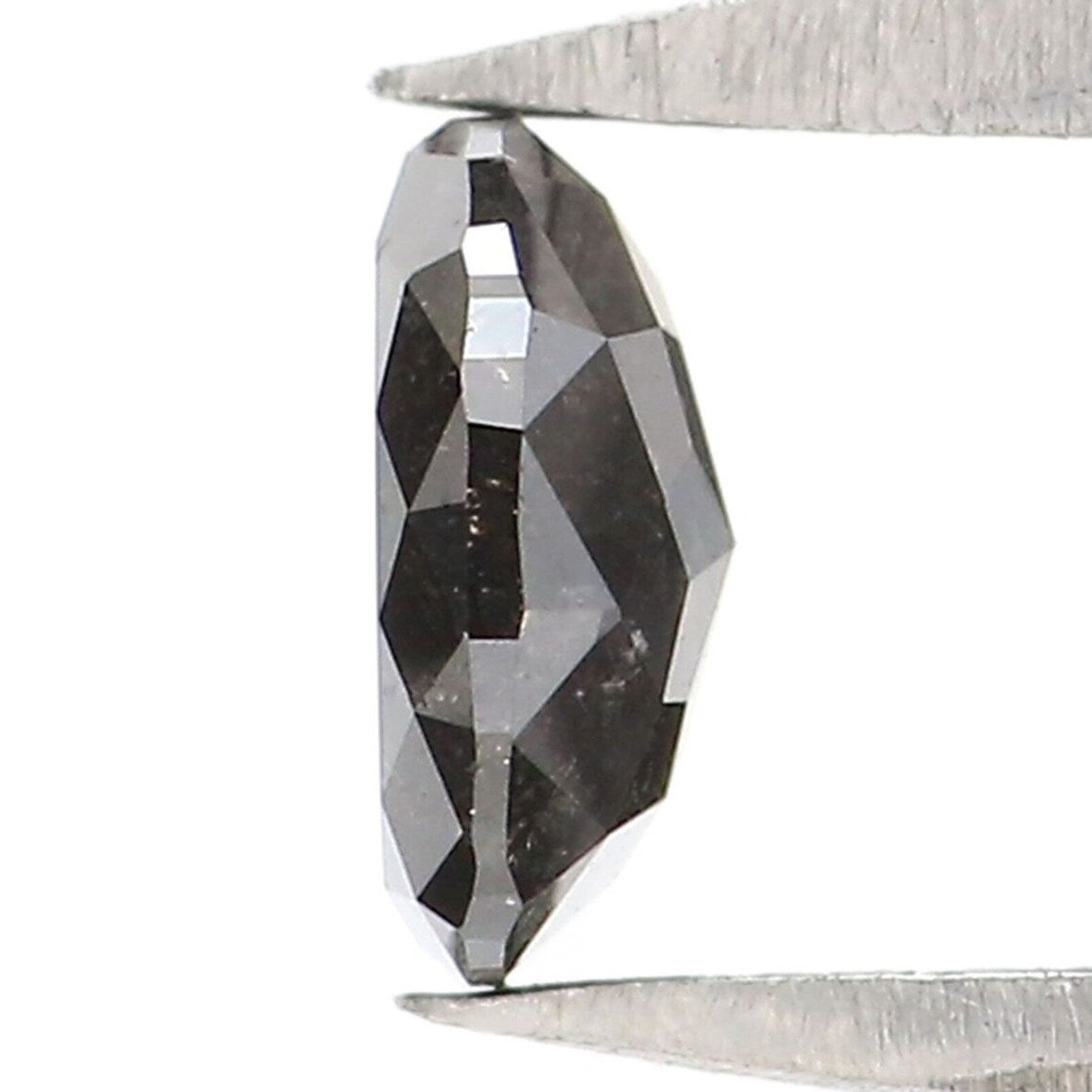 0.33 CT Natural Loose Oval Cut Diamond Salt And Pepper Diamond 4.90 MM Natural Loose Diamond Black Grey Color Oval Rose Cut Diamond NQ2149