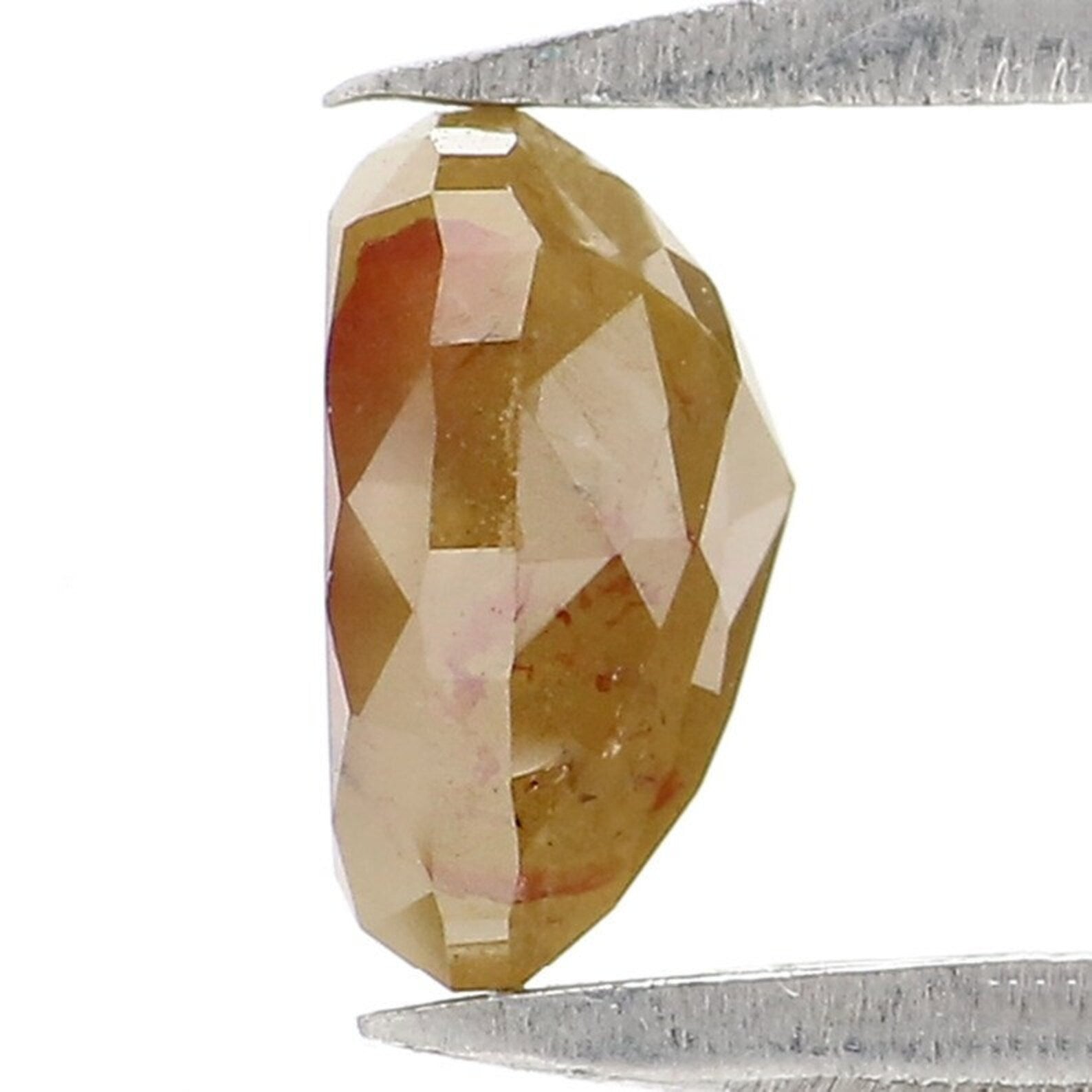 0.95 CT Natural Loose Heart Shape Diamond Yellow Color Heart Cut Diamond 6.10 MM Natural Loose Diamond Heart Shape Rose Cut Diamond NQ2218