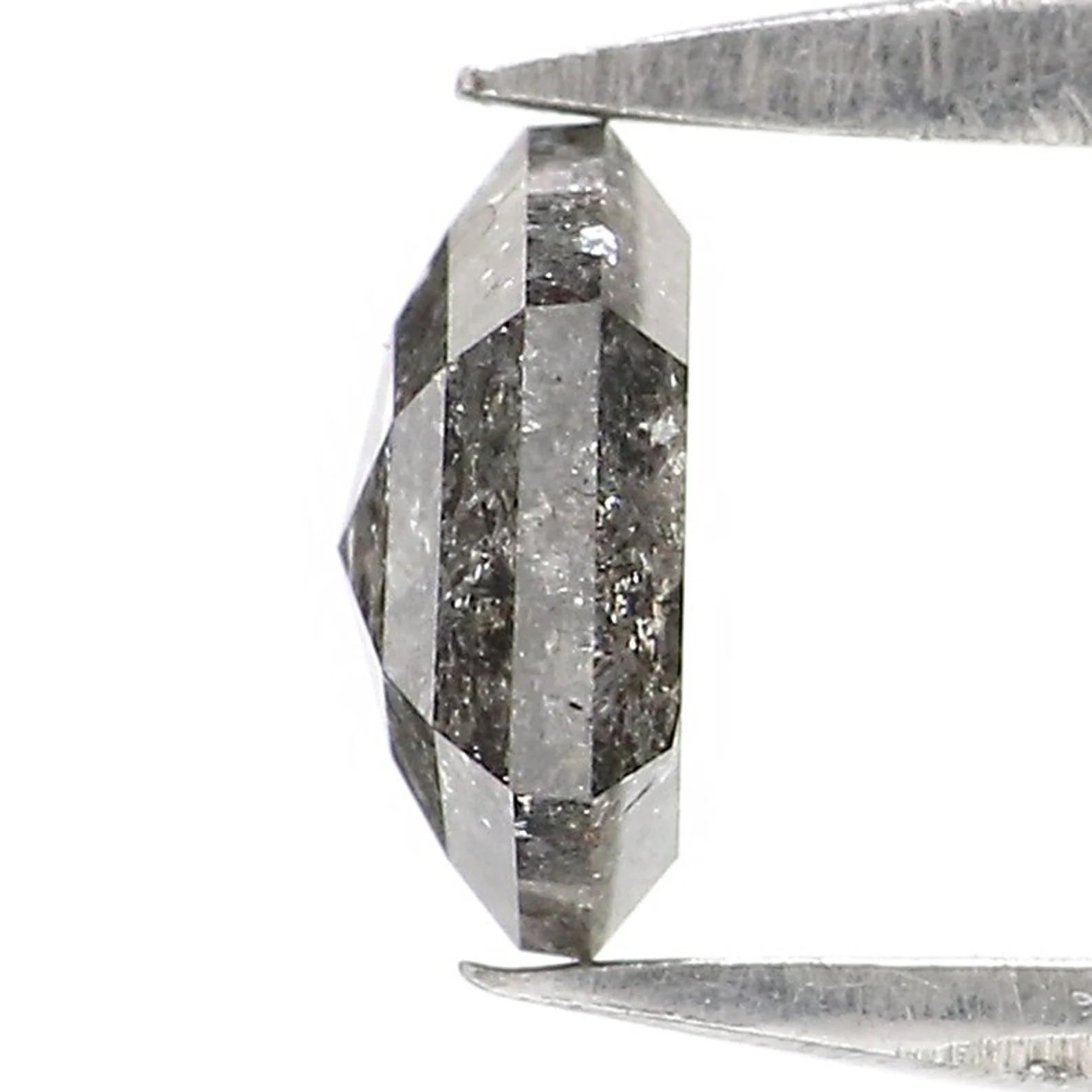 0.57 CT Natural Loose Hexagon Shape Diamond Salt And Pepper Hexagon Diamond 5.75 MM Natural Loose Diamond Hexagon Rose Cut Diamond NQ2459